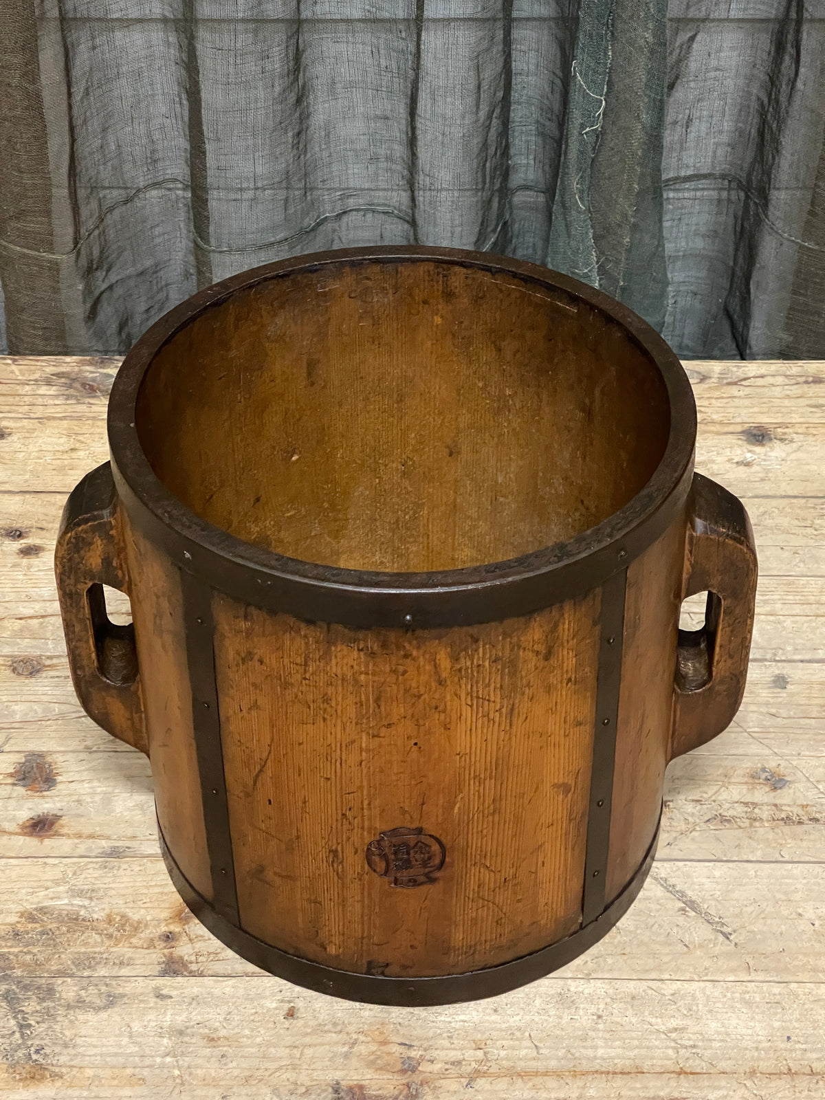 Tomasu, Vintage Japanese Rice Measure Bucket