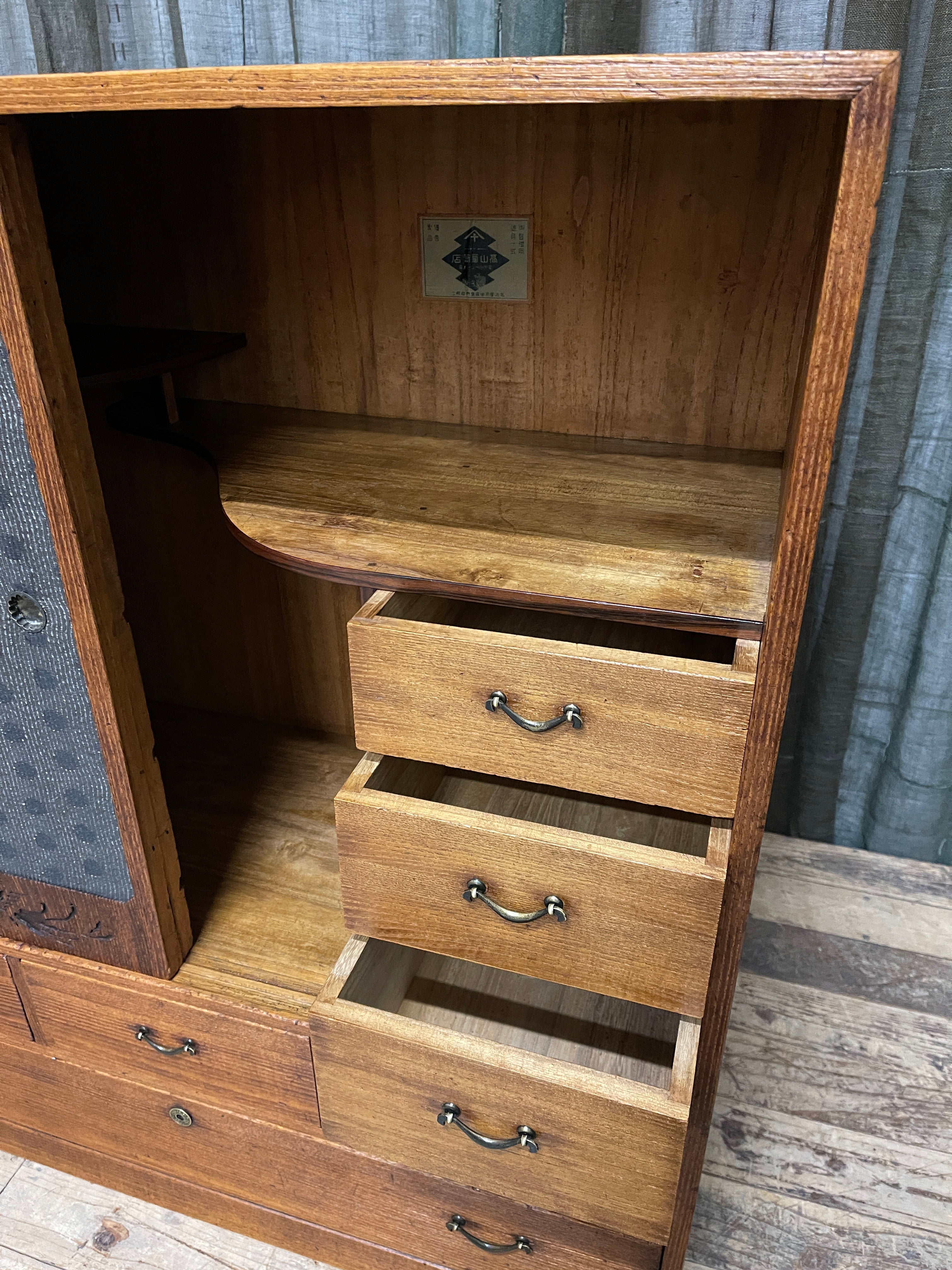 Cha Dansu, Japanese Tea Cabinet - Paulownia | Taisho