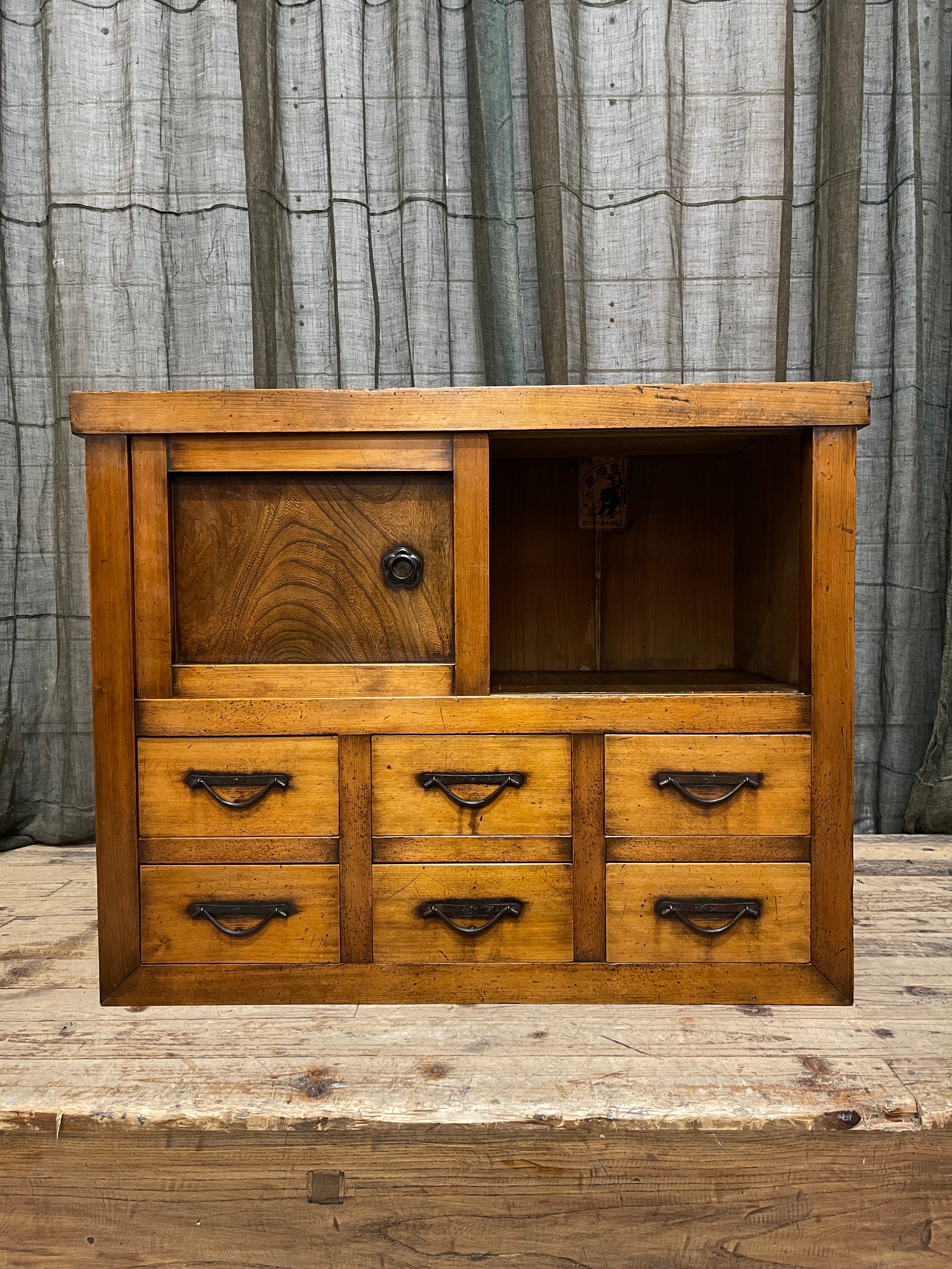 Japanese Storage Cabinet - Cedar, Elm & Cypress | Meiji