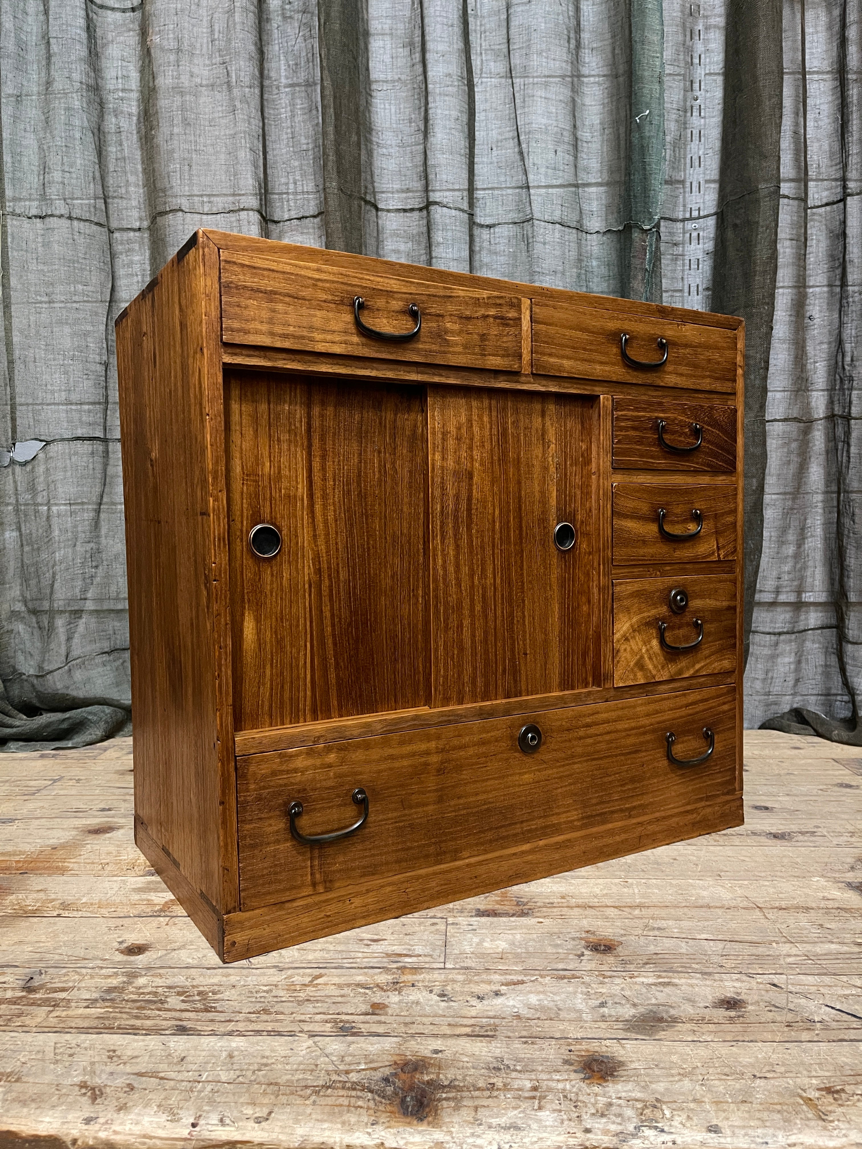 Ko Dansu, Japanese Side Cabinet - Paulownia | Showa