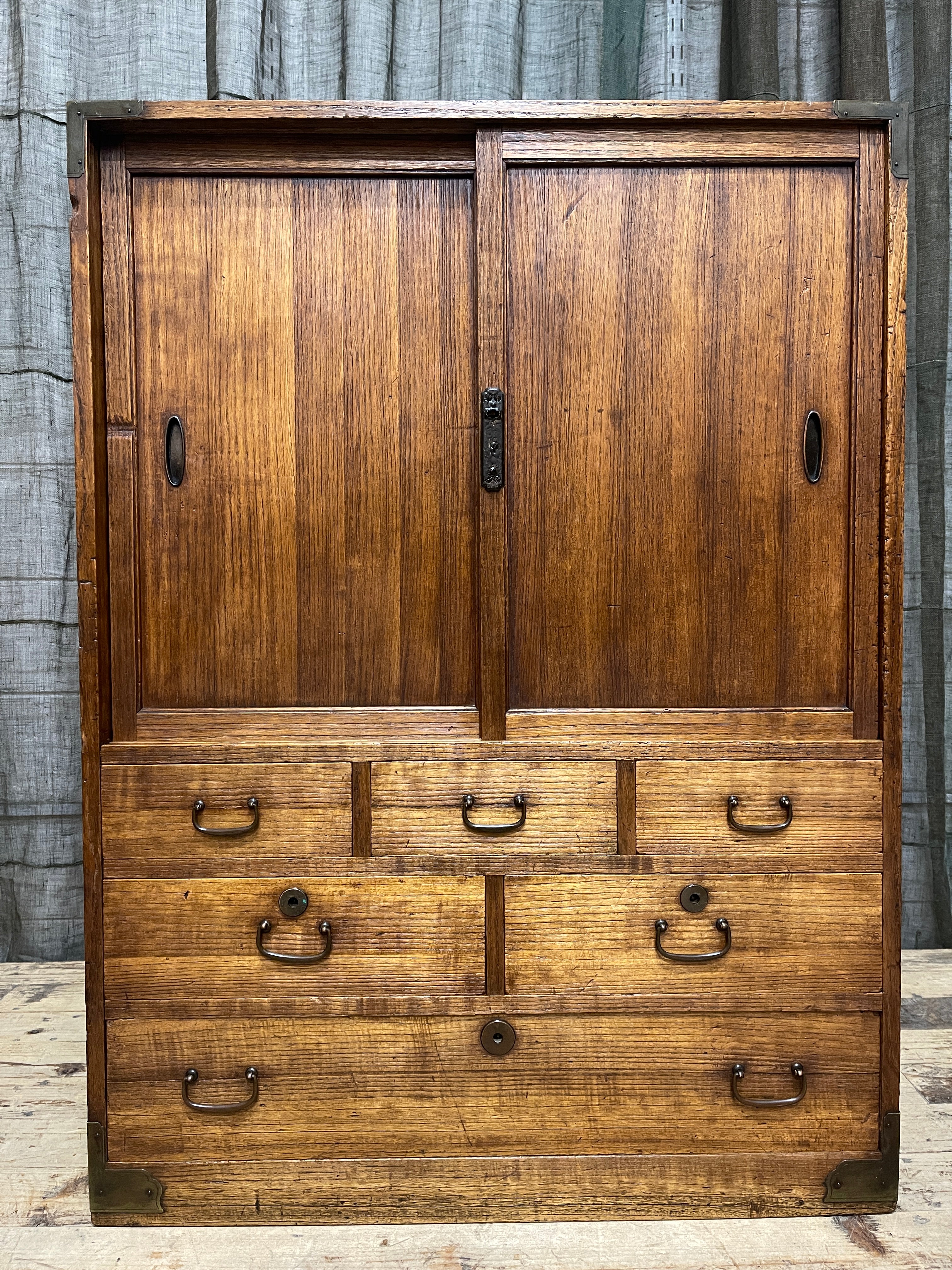Japanese Choba Dansu, Merchant’s Storage Cabinet – Paulownia | Showa