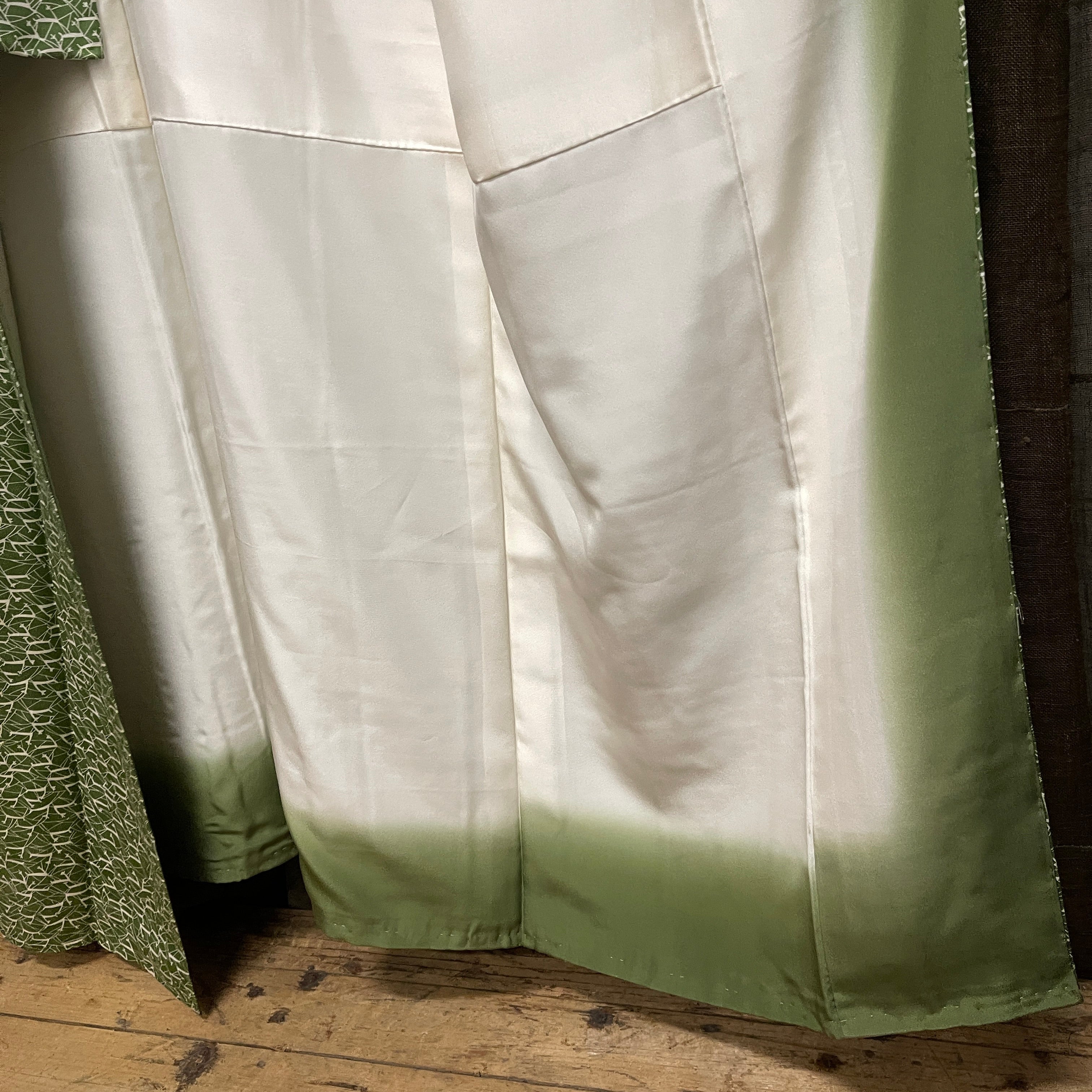 Vintage Japanese Silk Kimono | Pine Needle Pattern