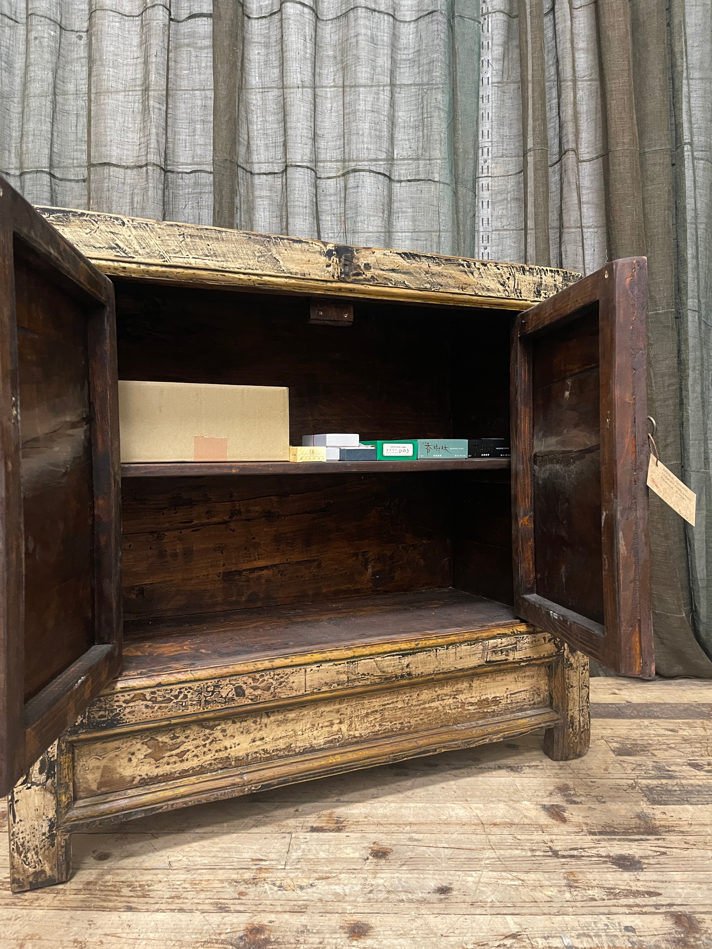 Antique Chinese Cabinet with Original Painted Finish | c.1900
