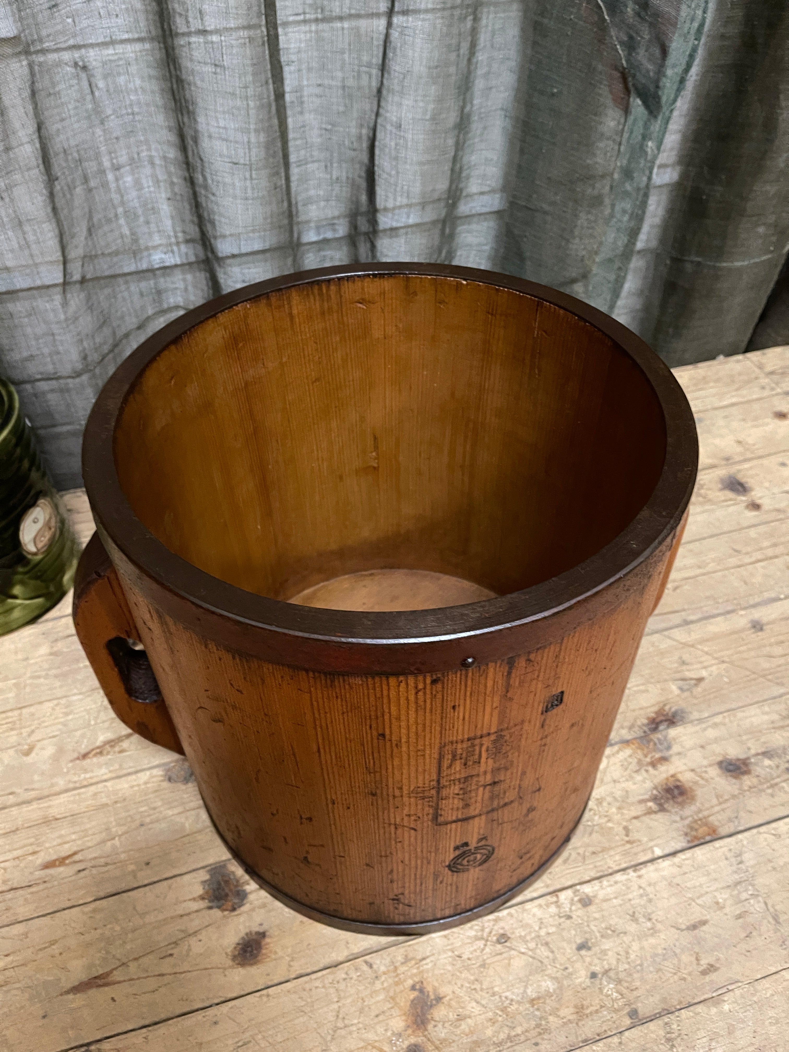 Tomasu, Antique Japanese Rice Measure Bucket