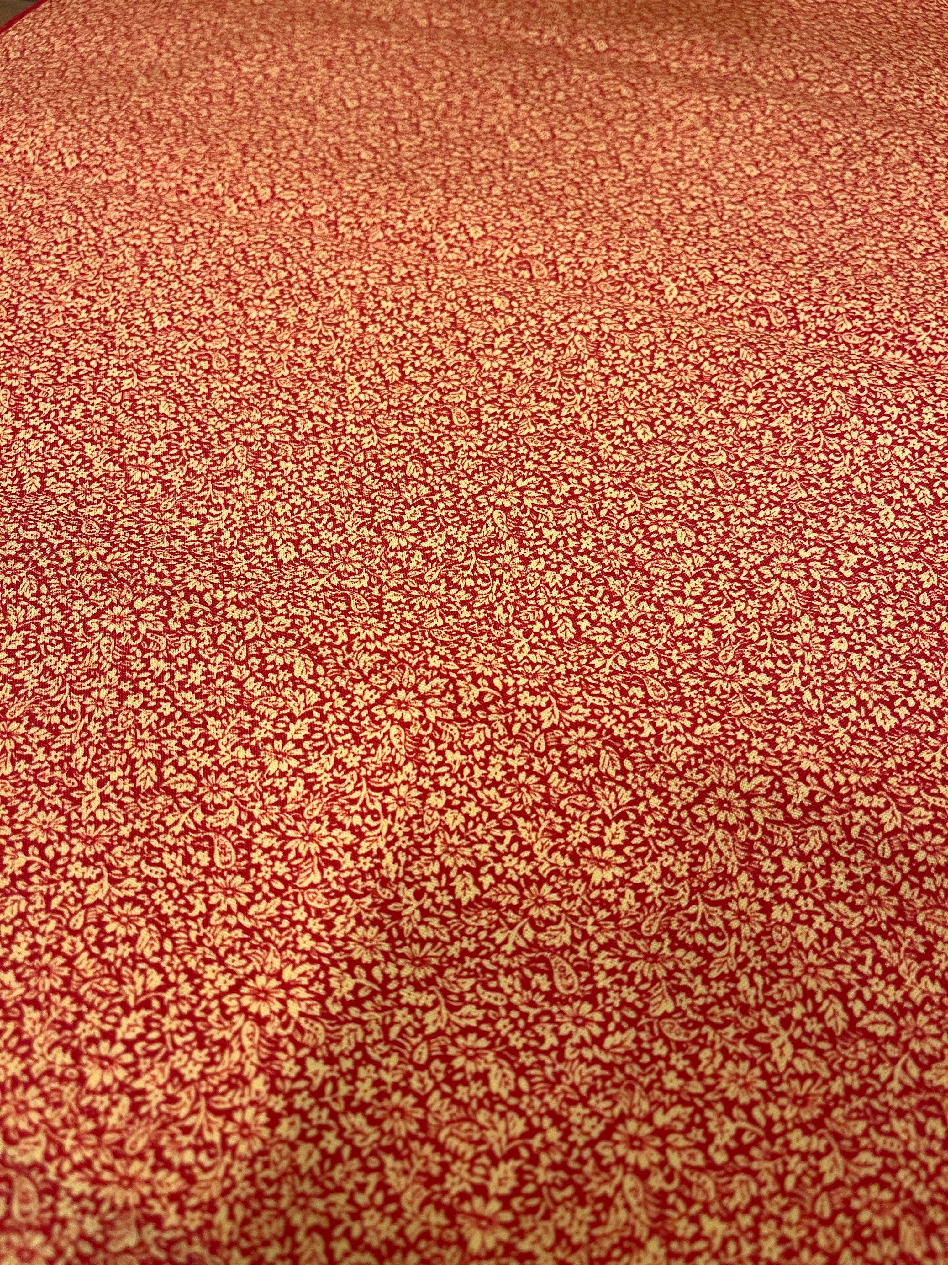 Japanese Silk Orange with Florals
