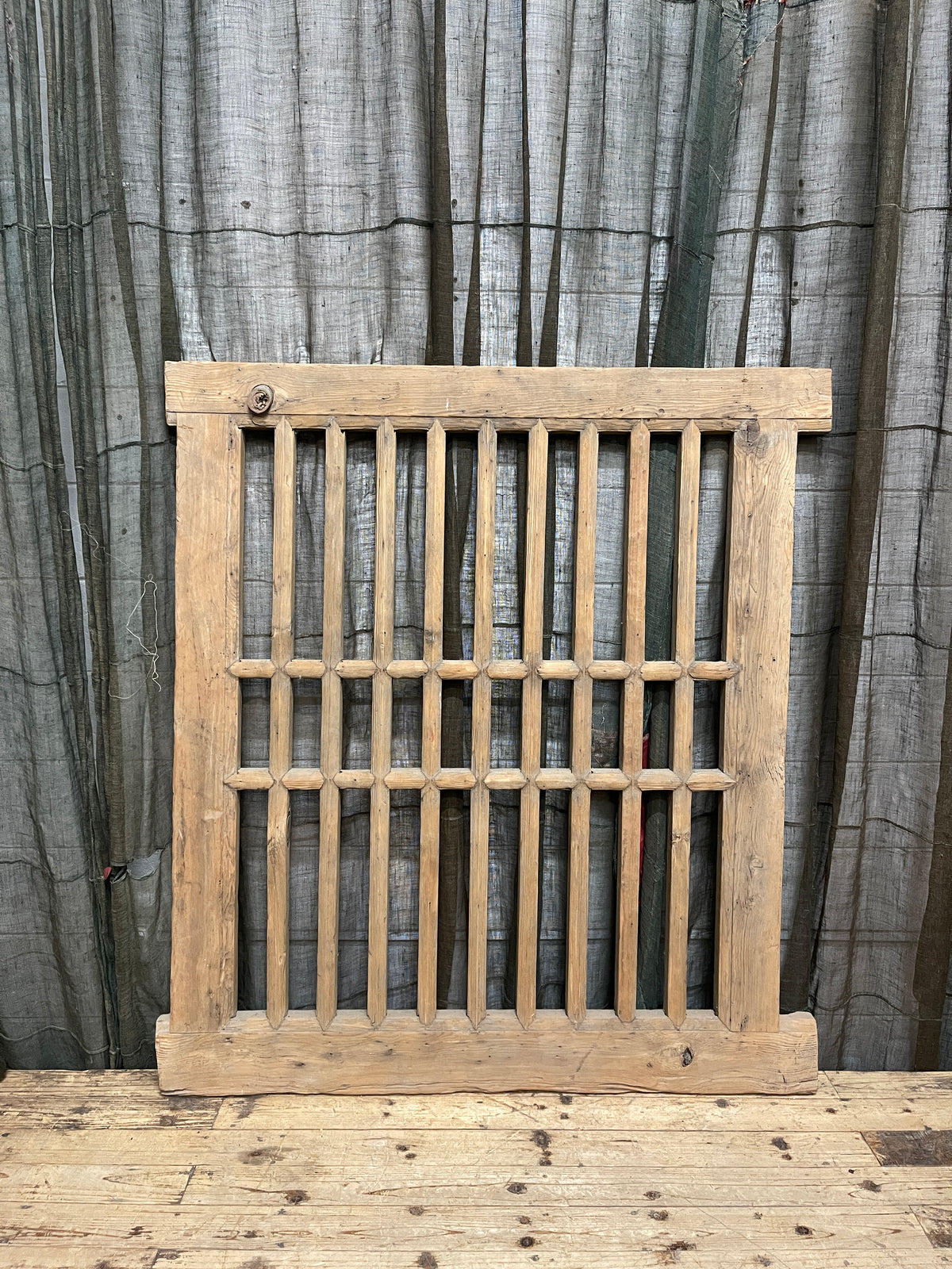 Antique Chinese Wooden Window Panel