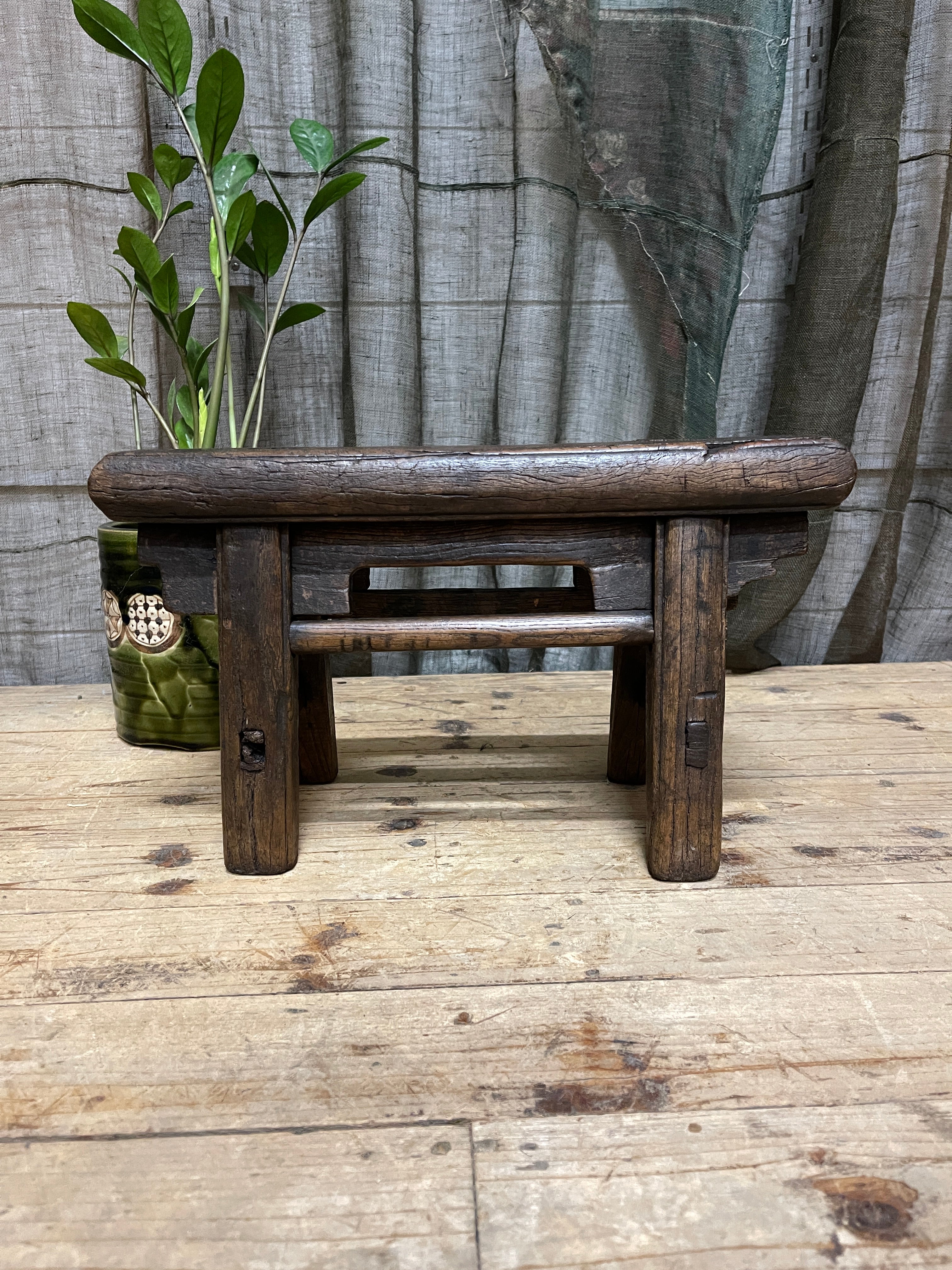 Antique Chinese Provincial Mini Stool
