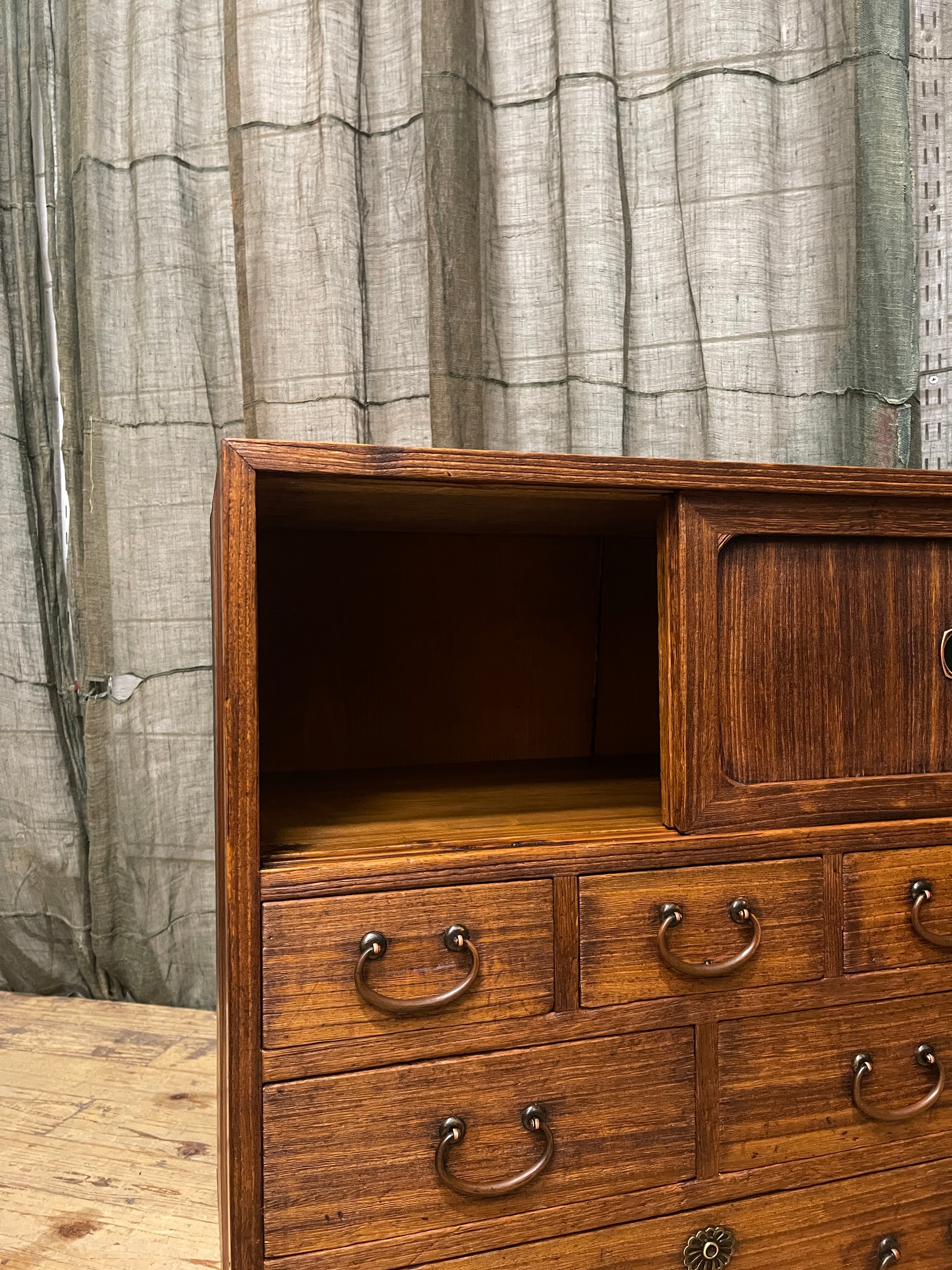 Ko Dansu, Japanese Side Cabinet - Cedar & Paulownia | Taisho