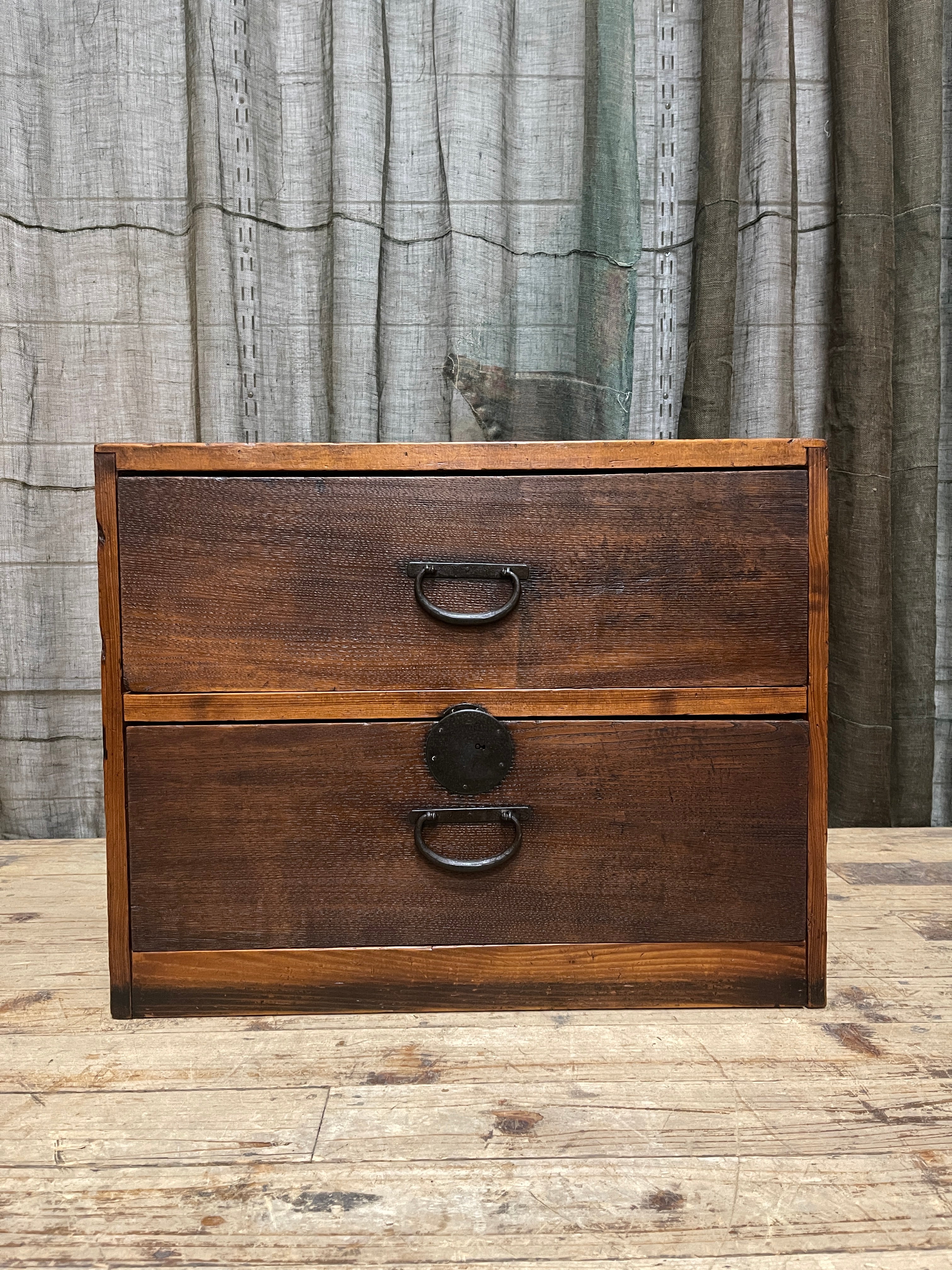 Japanese 2 Drawer Chest - Cedar & Elm | Meiji