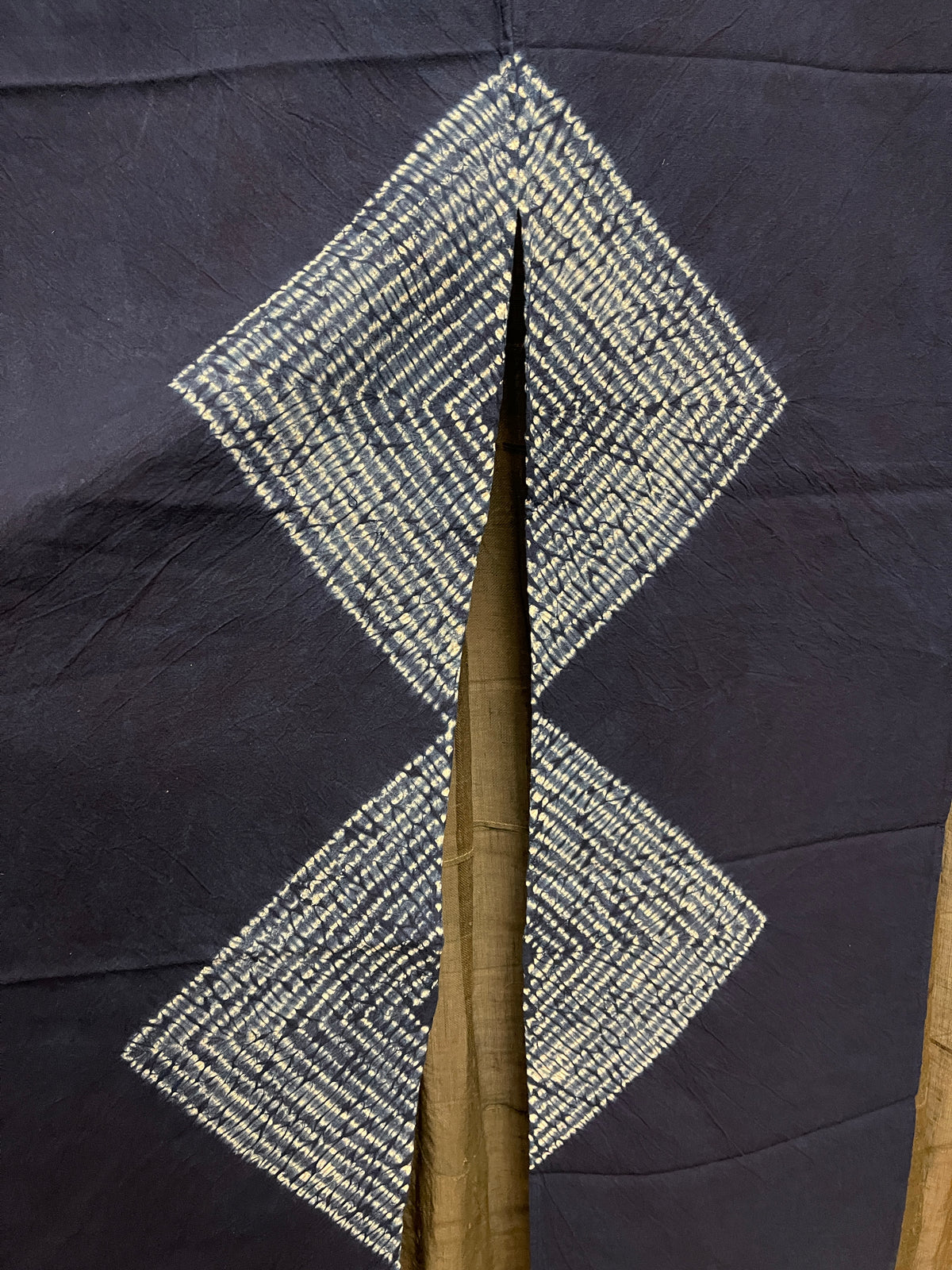 Shibori Indigo Dyed Noren - Cotton & Hemp