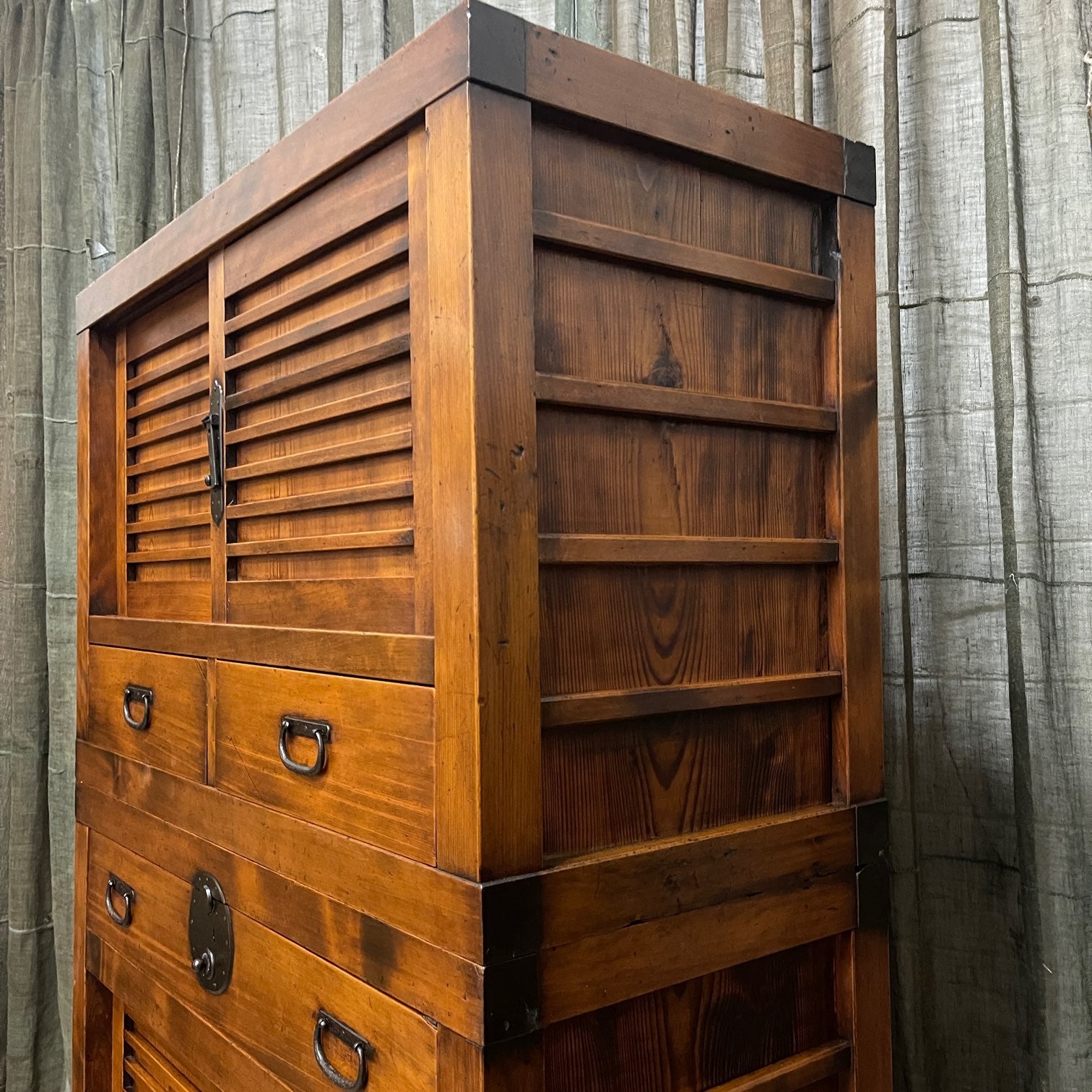 Japanese Choba Dansu, Merchant’s Chest – Cedar & Cypress | Meiji