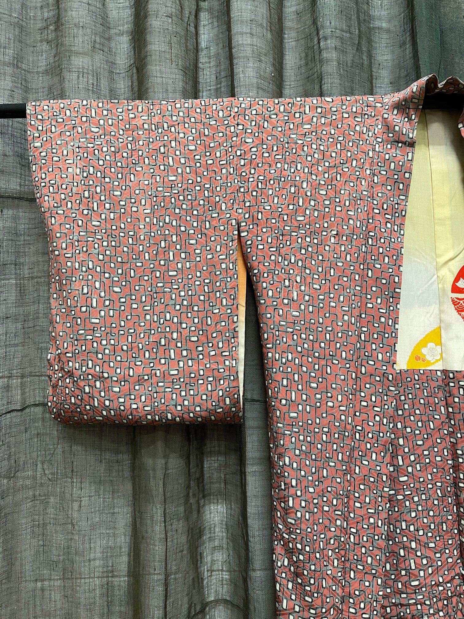 Japanese Haori-Kimono Jacket - Soft Drape Pink Silk