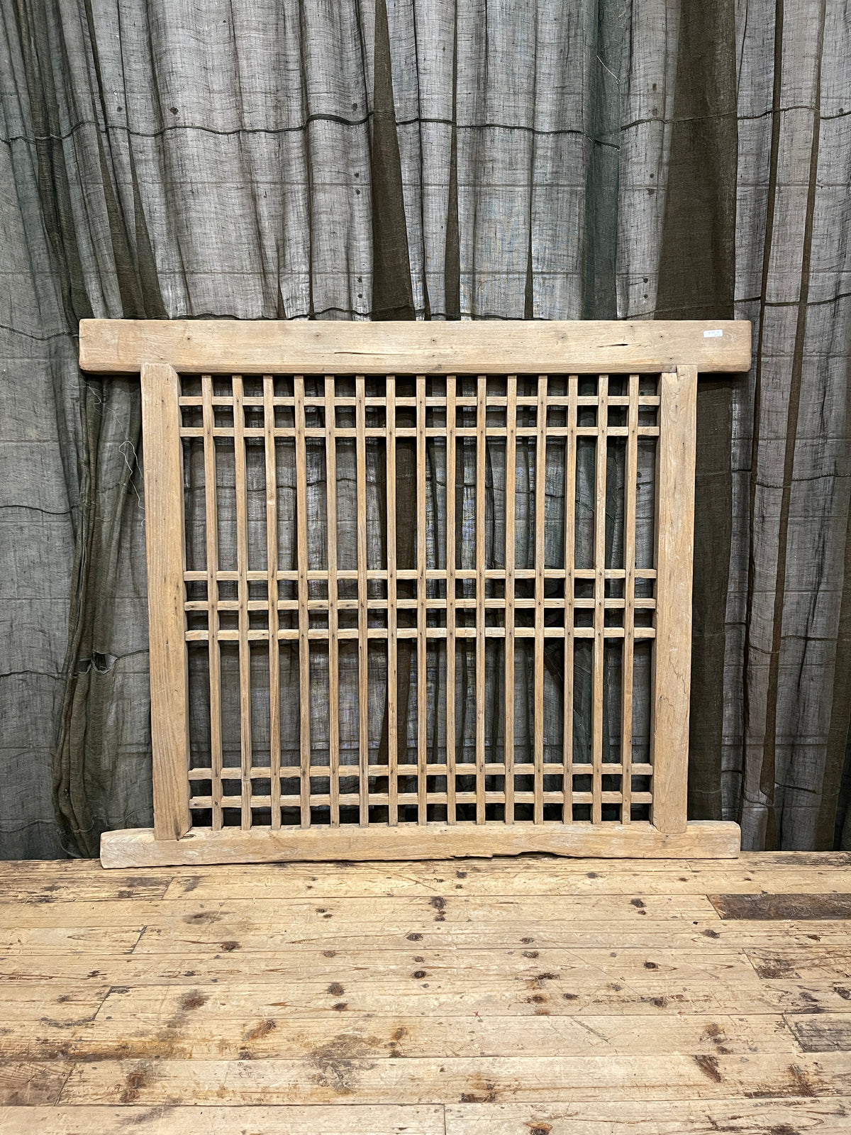 Antique Chinese Wooden Window Panel