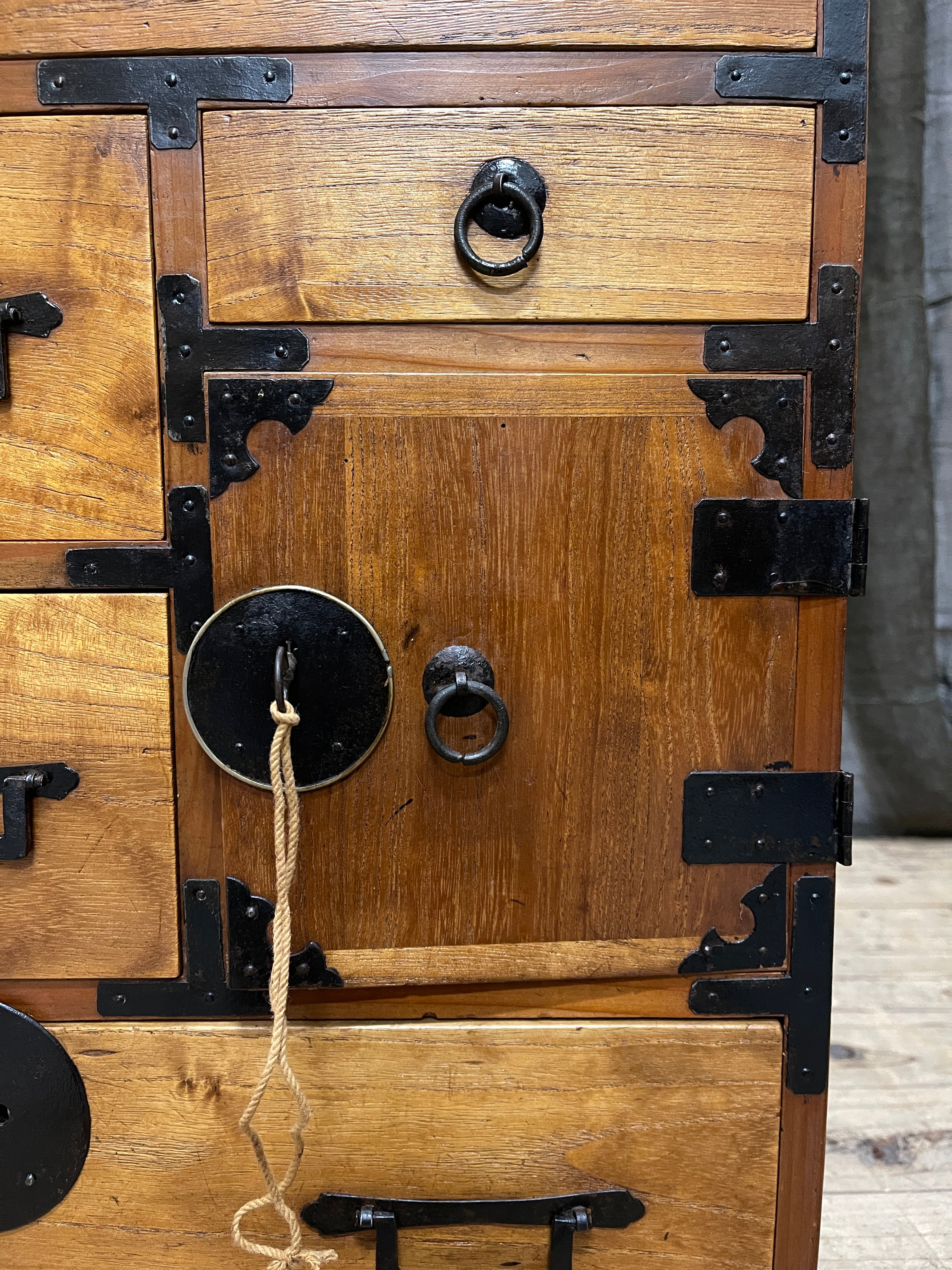 Ko Dansu, Japanese Side Cabinet - Cypress & Paulownia | Meiji