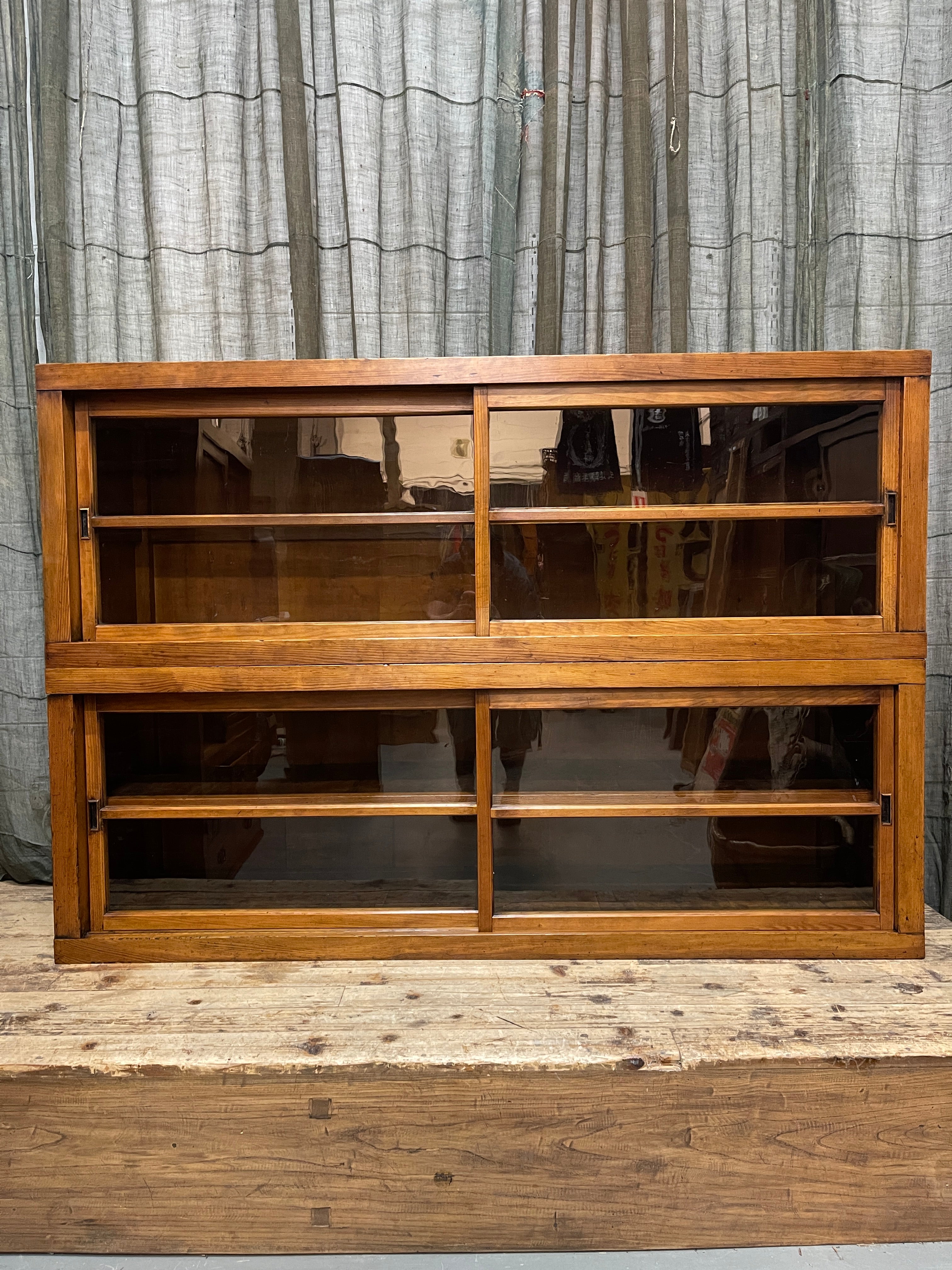 Japanese Shop Display Cabinet, Misedansu - Cedar & Cypress | Meiji