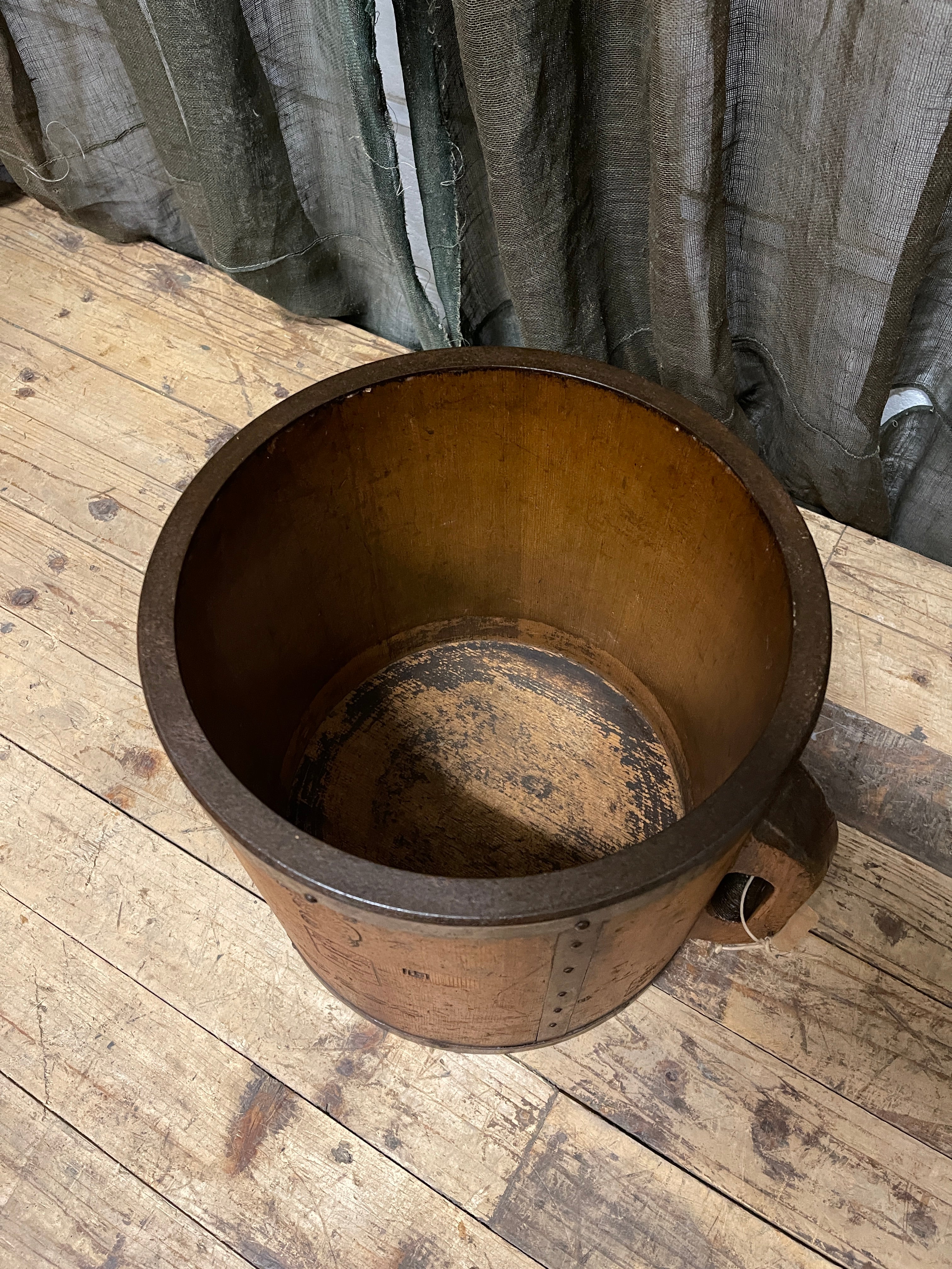 Tomasu, Antique Japanese Rice Measure Bucket