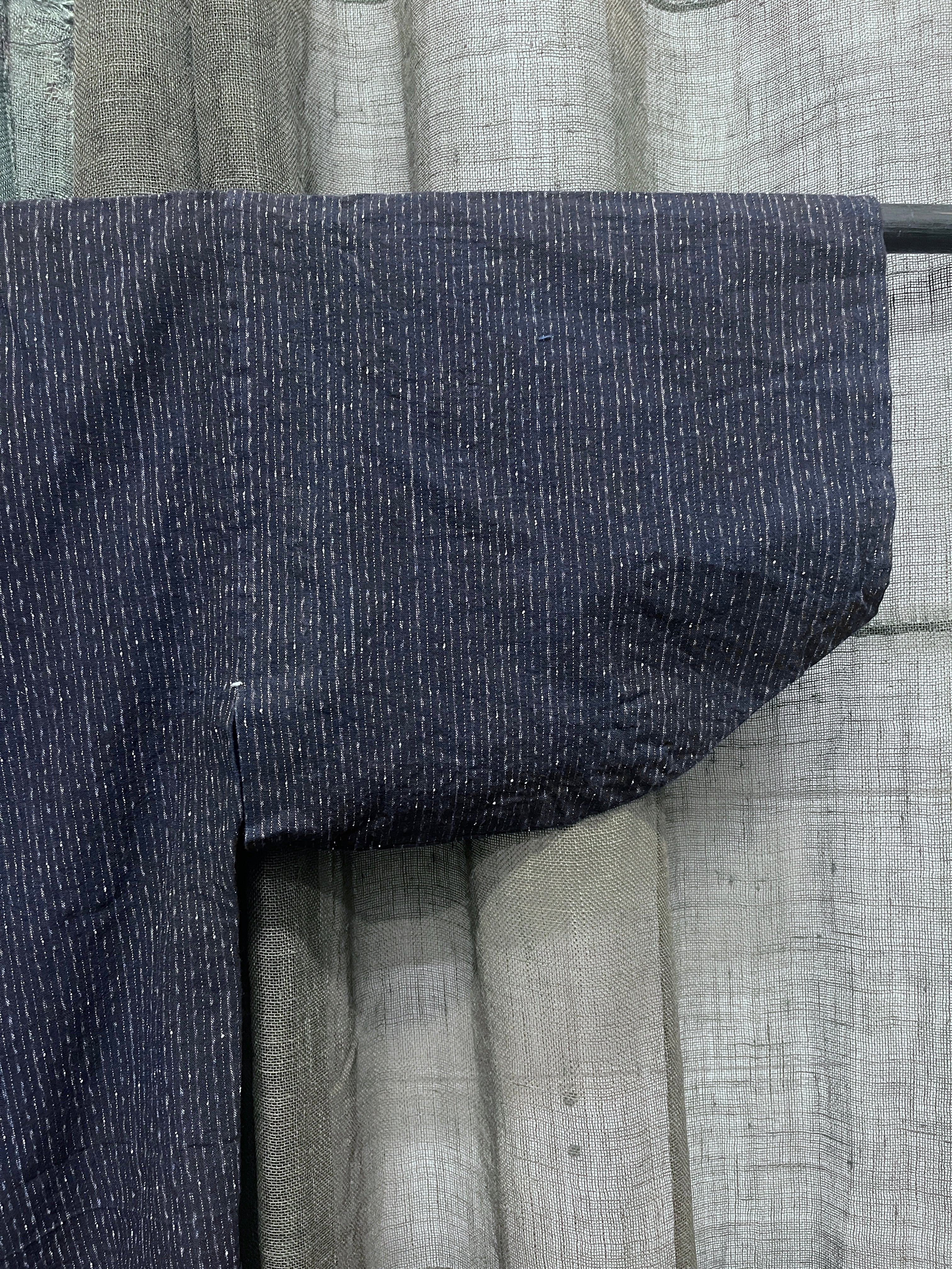 Vintage Japanese Kasuri Cotton Noragi Jacket | Indigo