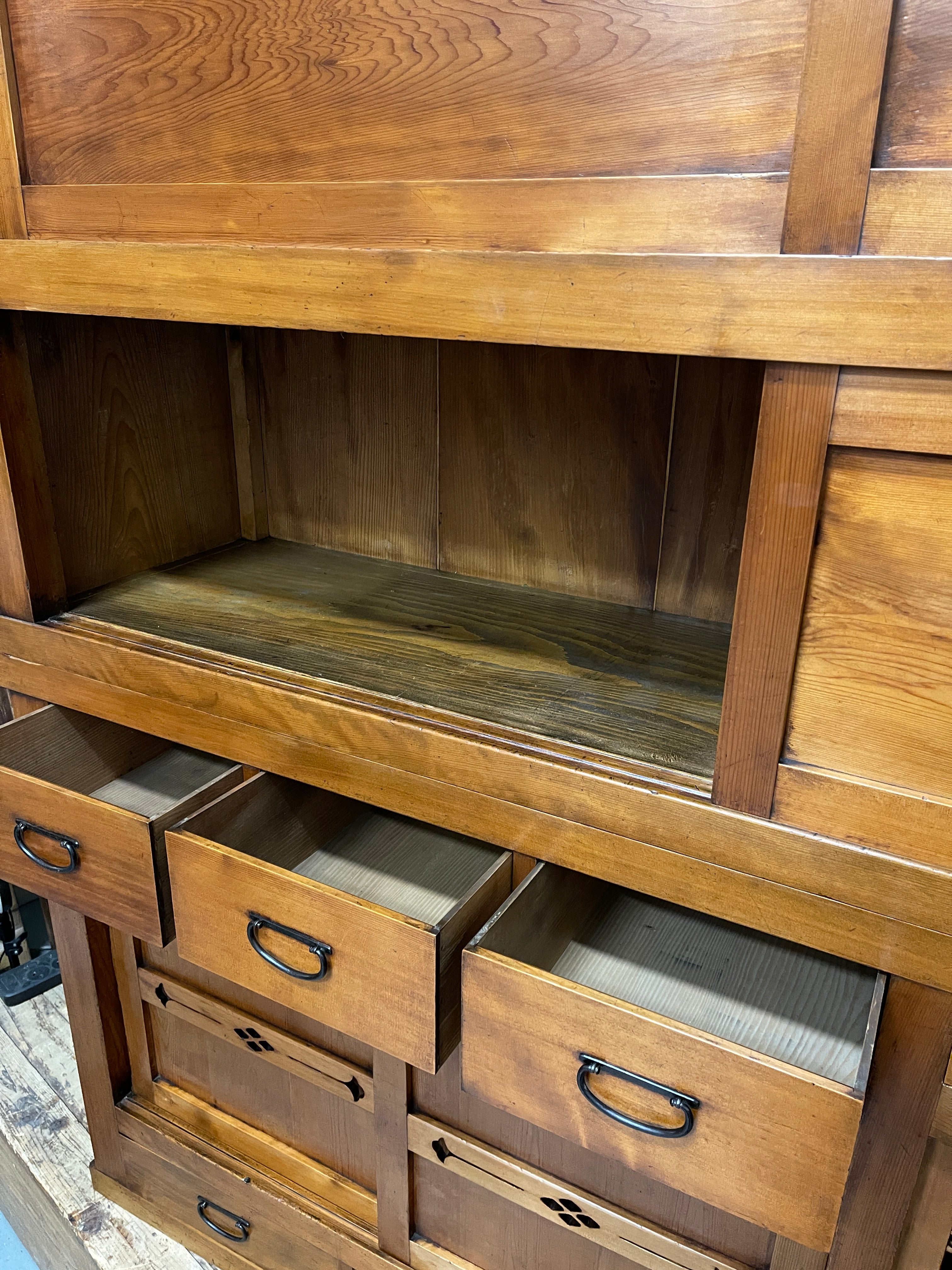 Japanese Mizuya, Kitchen Cabinet - Cedar & Cypress | Late Meiji