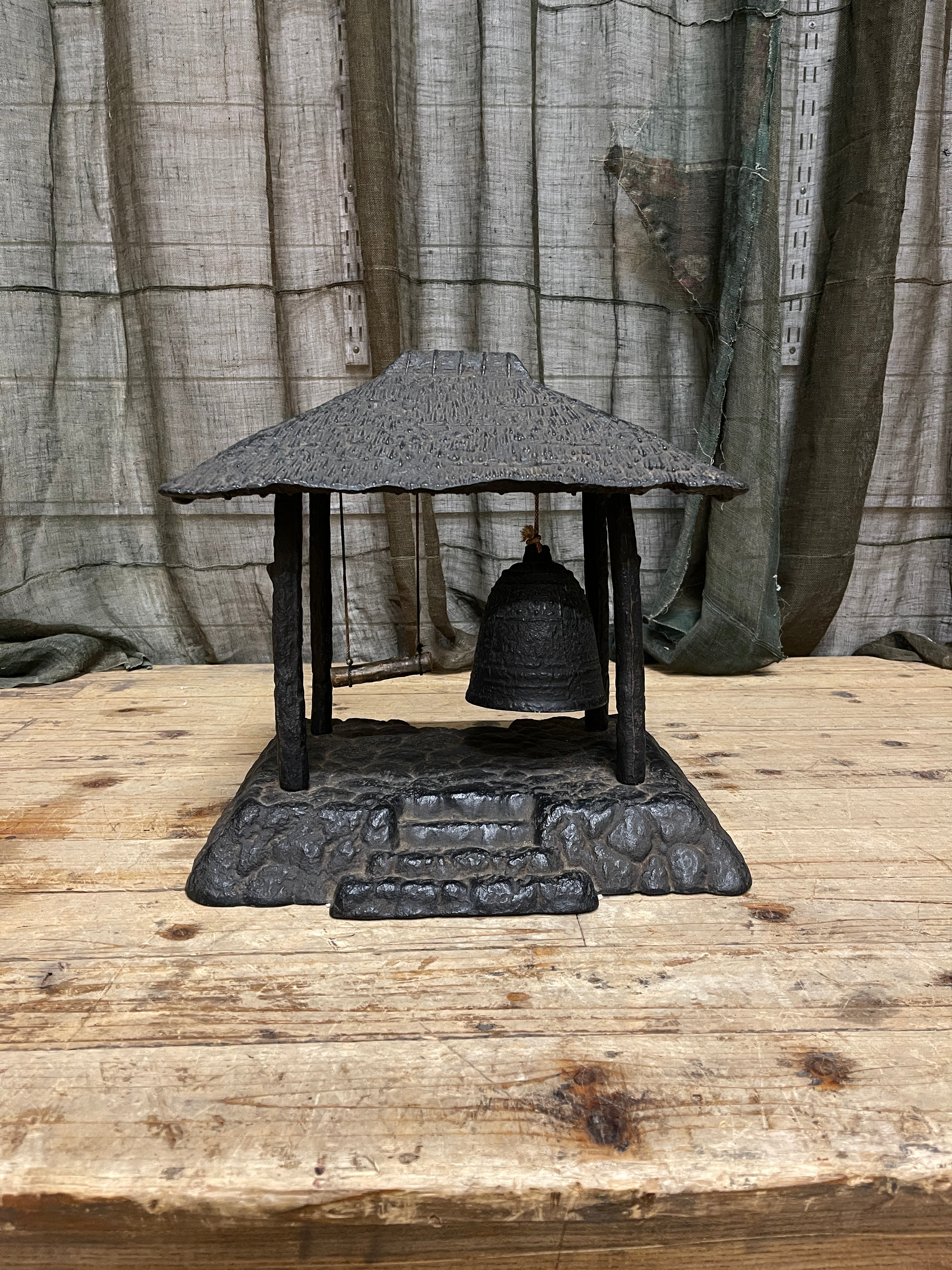 Japanese Iron Model Of A Temple Bell | 1950's