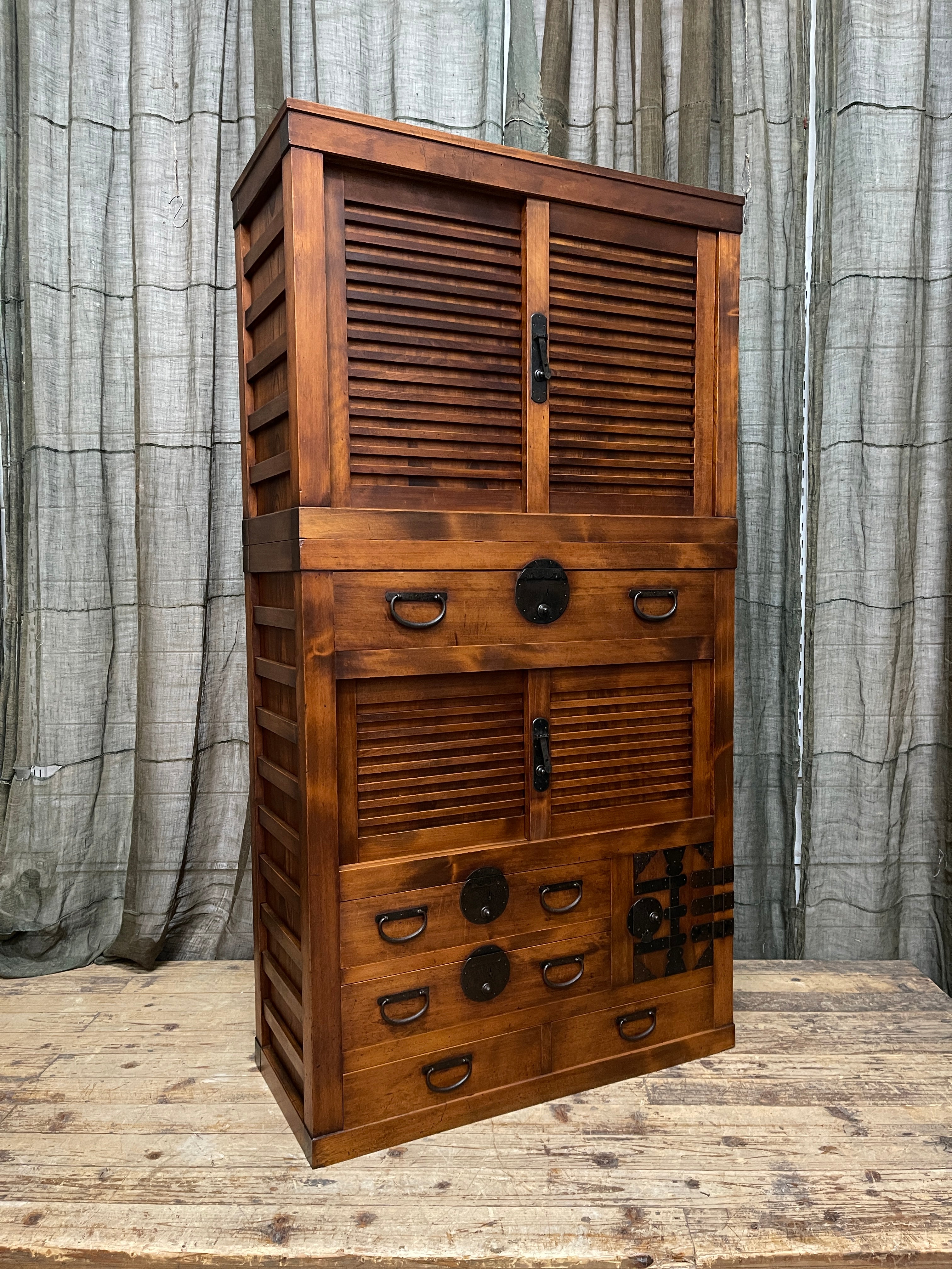 Japanese Choba Dansu, Merchant’s Chest – Cedar & Cypress | Meiji