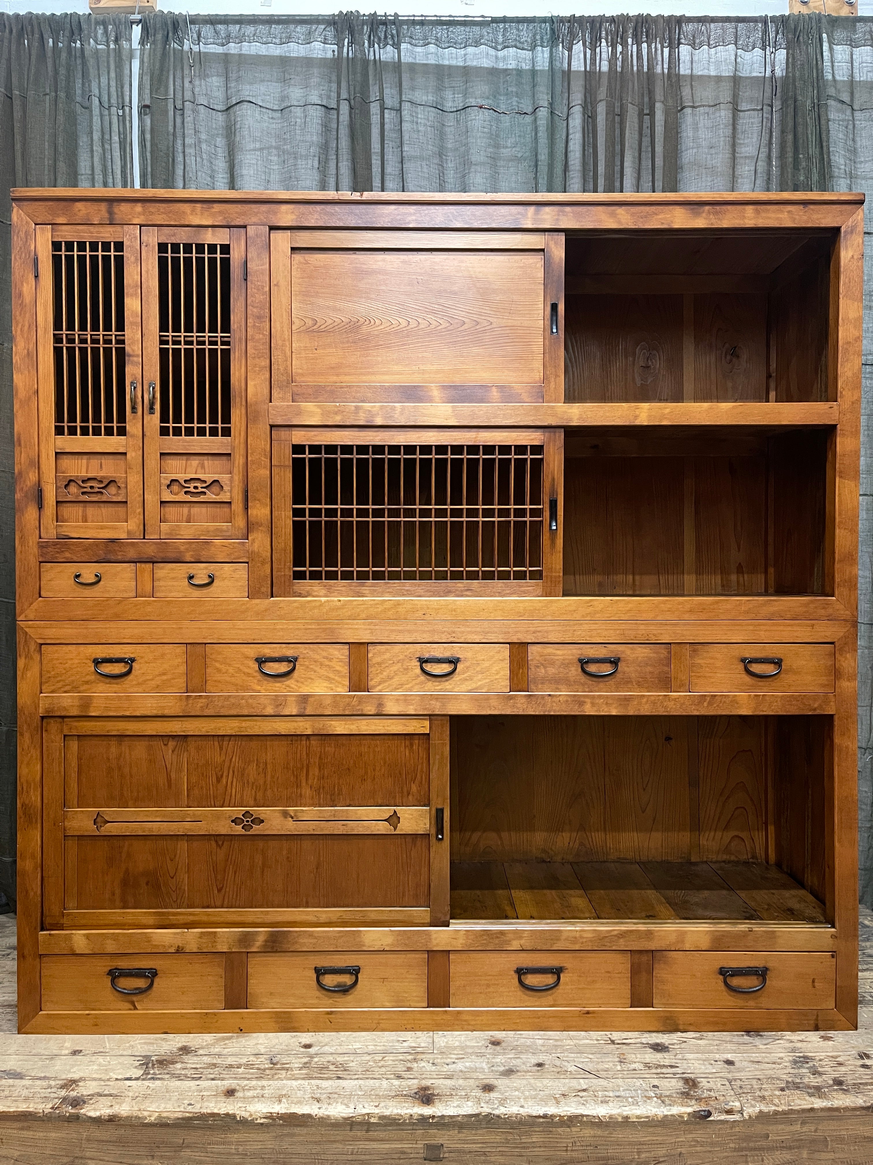 Japanese Mizuya, Kitchen Cabinet - Cedar | Taisho, c.1920