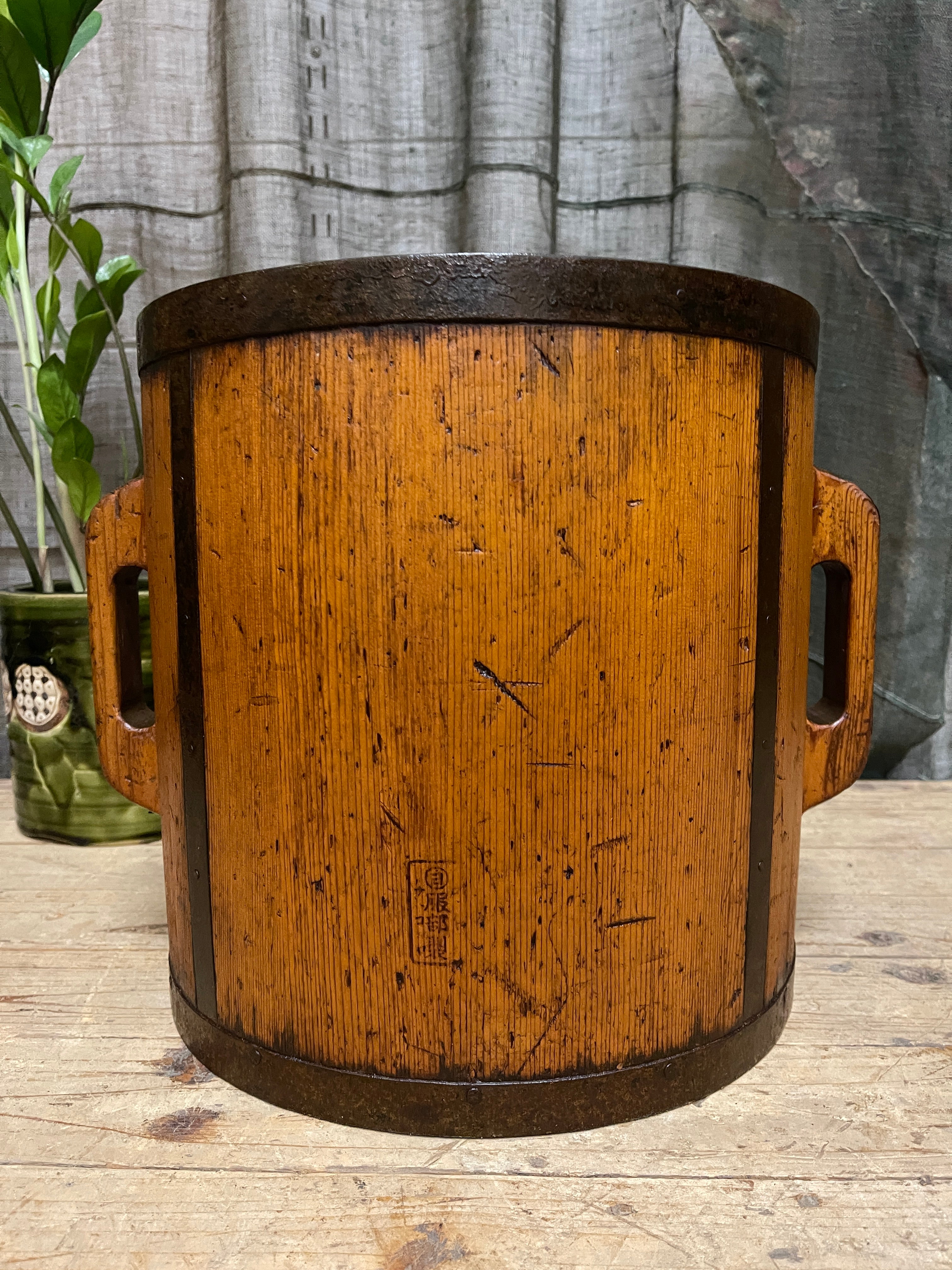 Tomasu, Antique Japanese Rice Measure Bucket