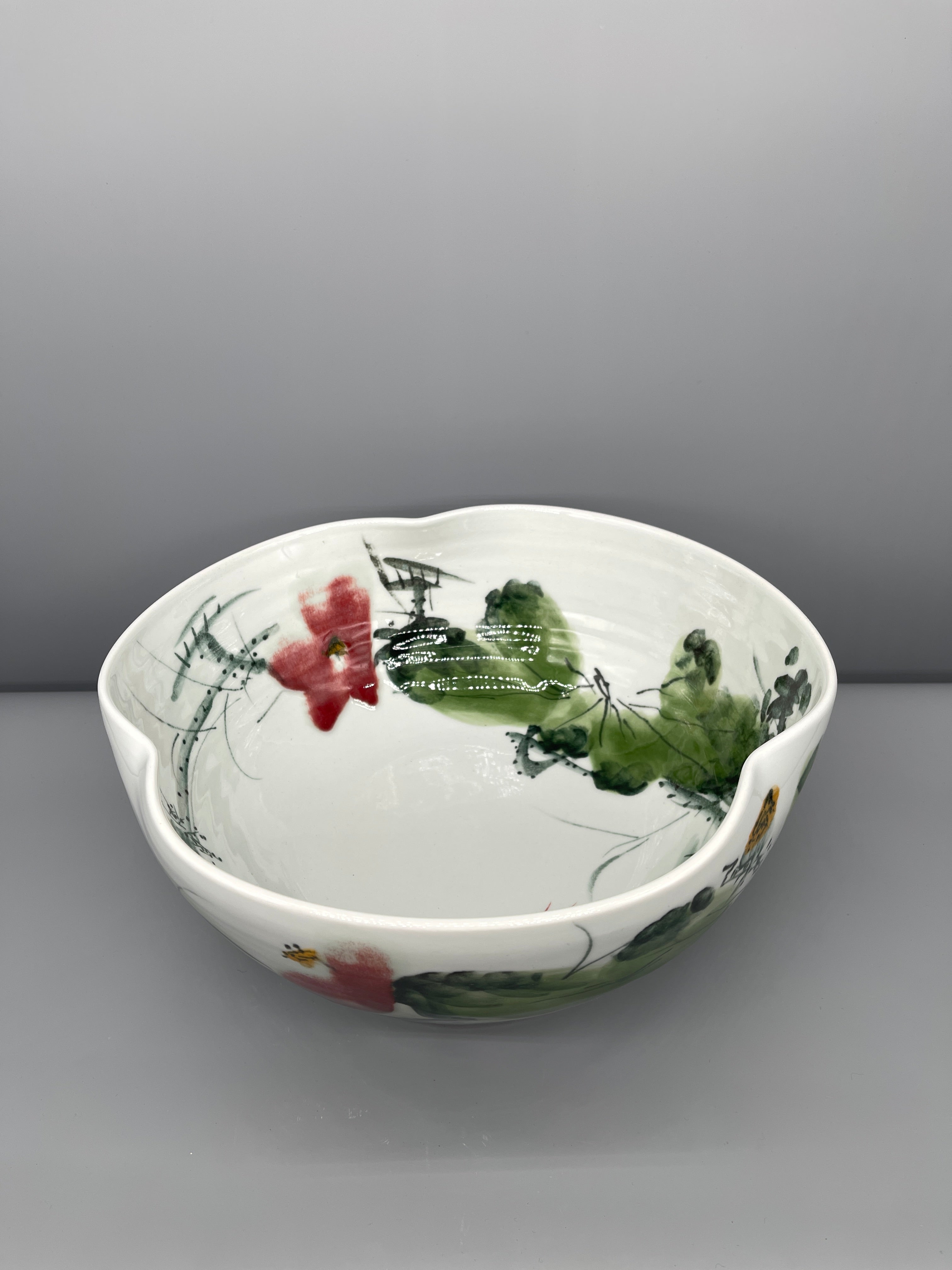 Contemporary Chinese Hand Painted Porcelain Bowl