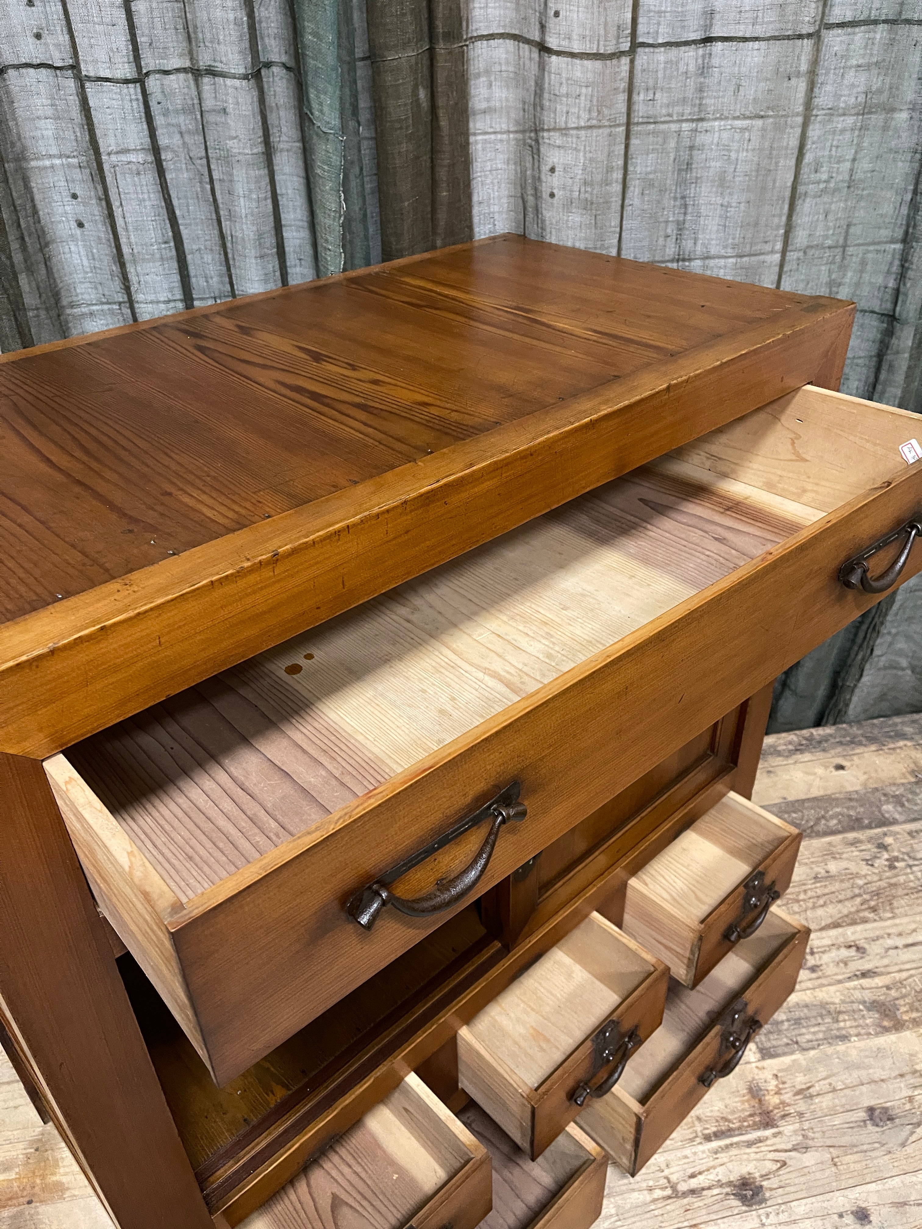 Antique Japanese Choba Dansu, Merchant’s Chest – Cedar & Cypress | Meiji, c.1880