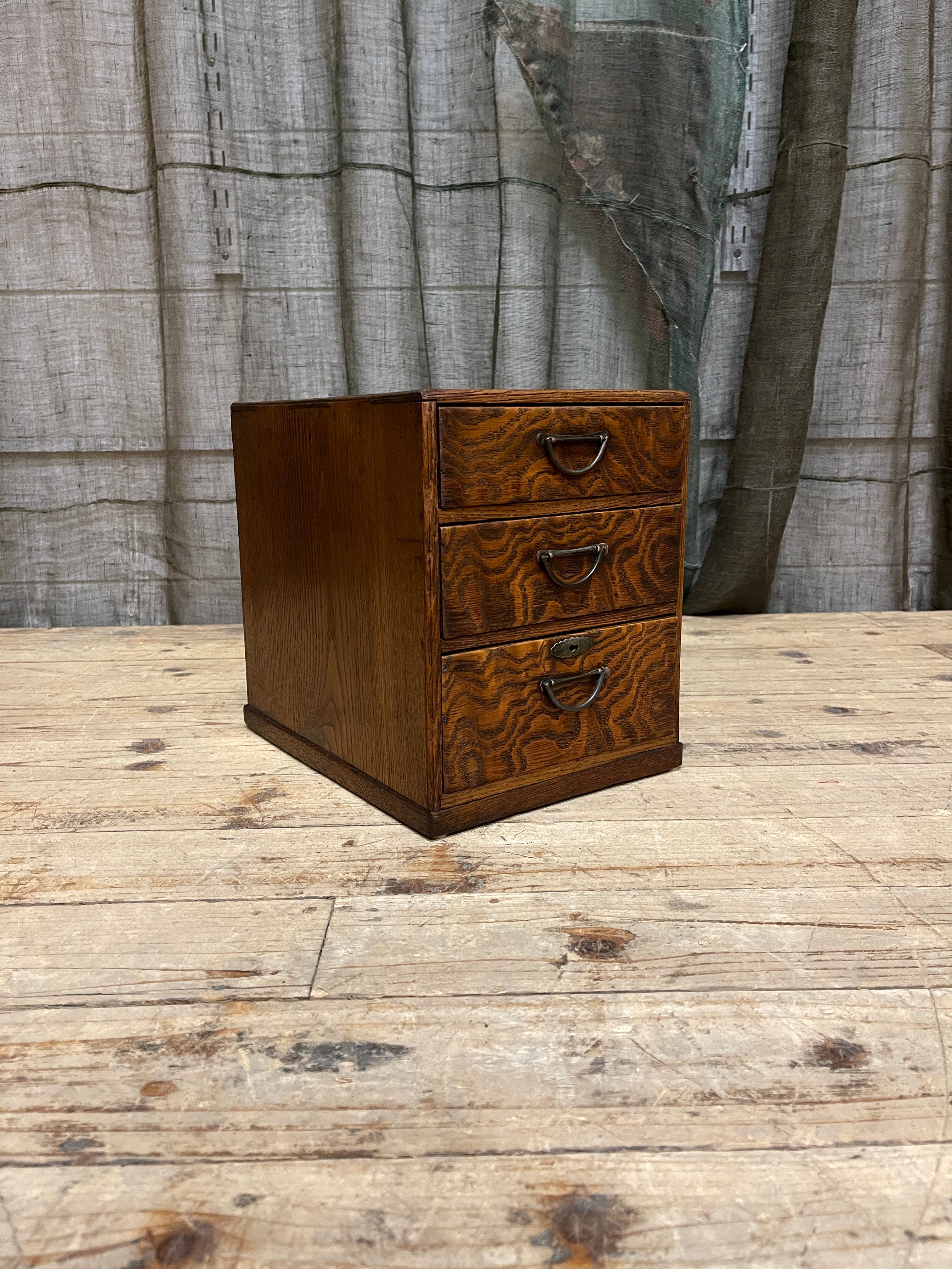 Japanese Three-Drawer Sewing Box - 1930's