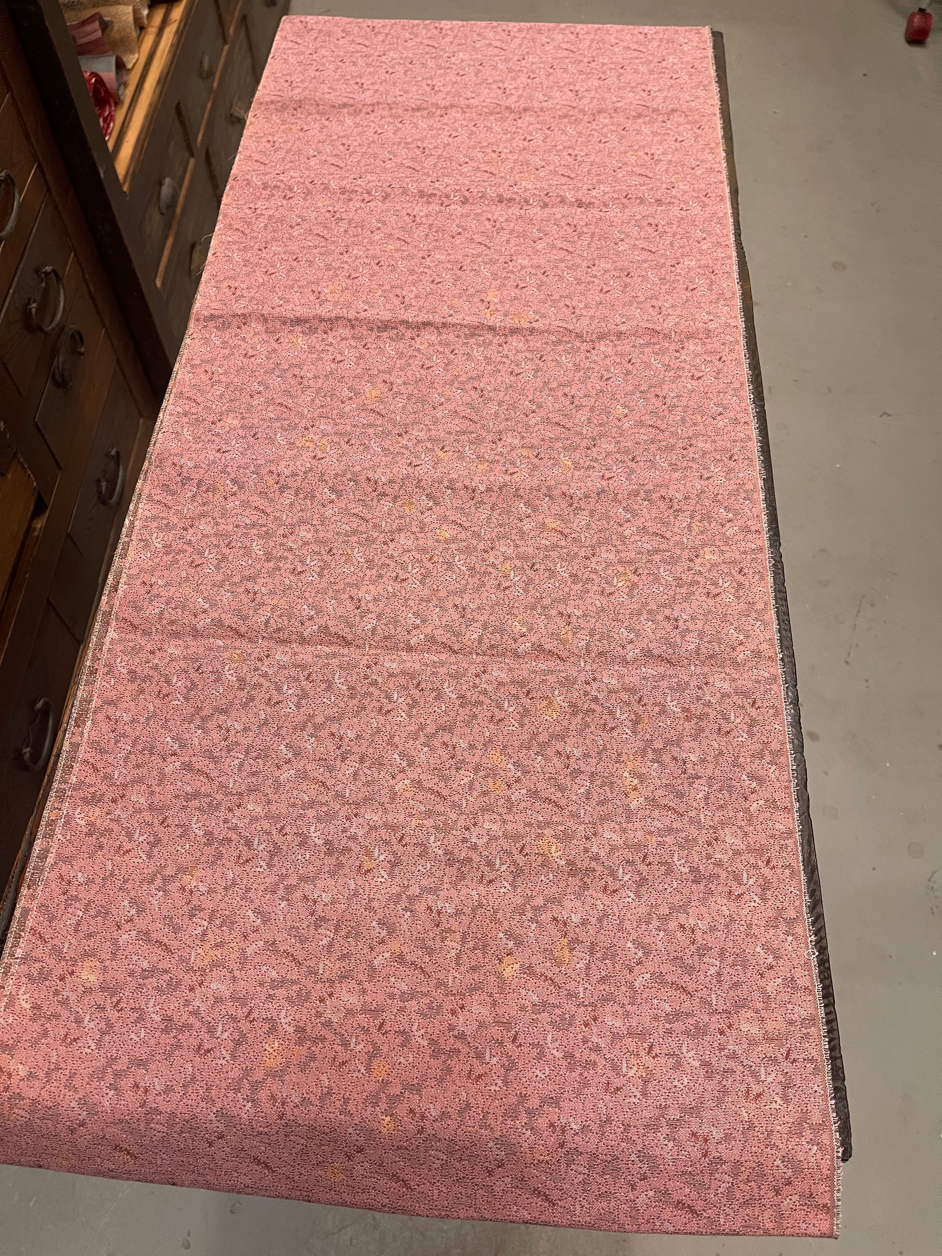 Japanese Silk Fabric, Mottled Pink Purple, & Grey