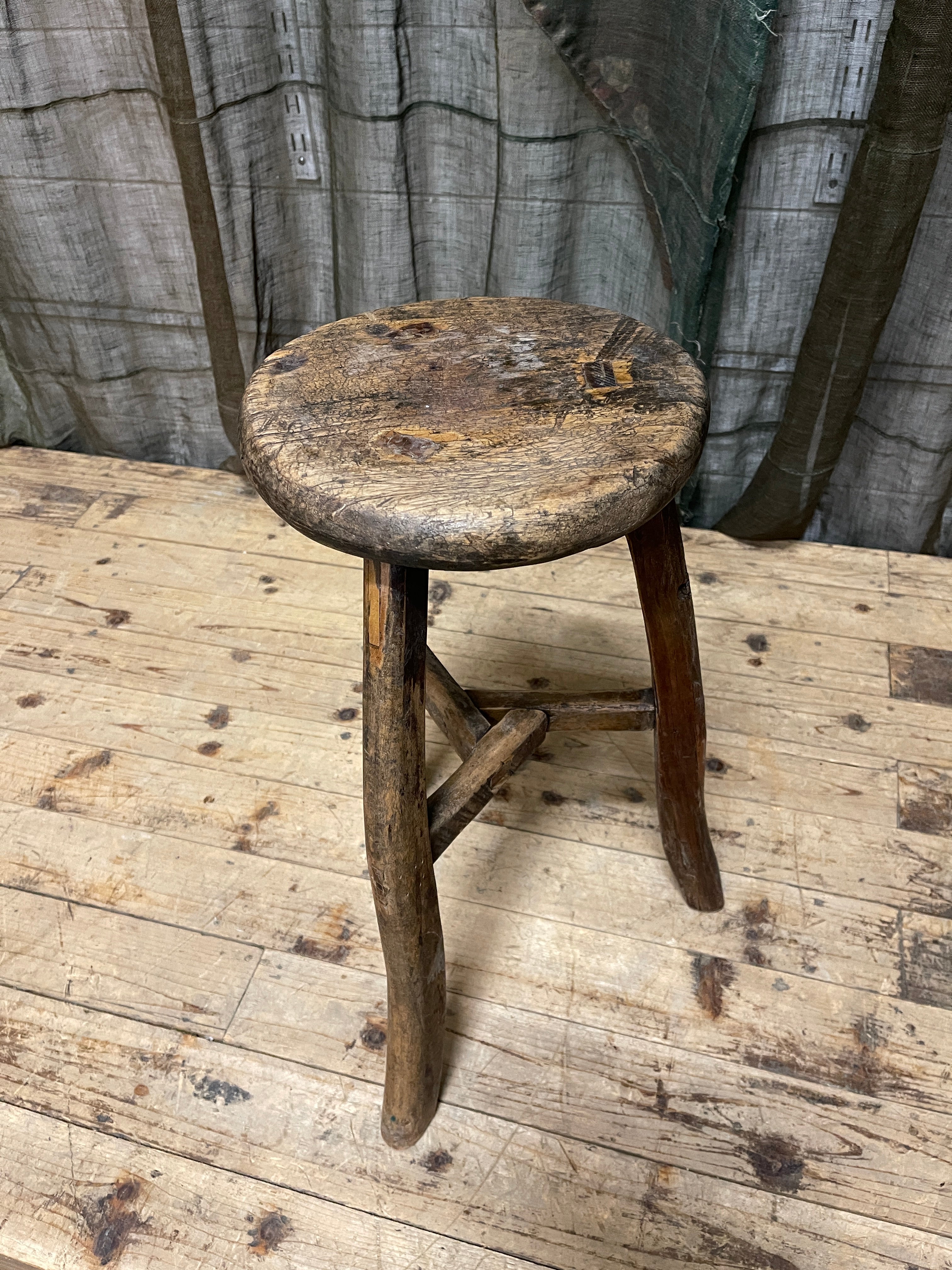 Antique Chinese Provincial Stool