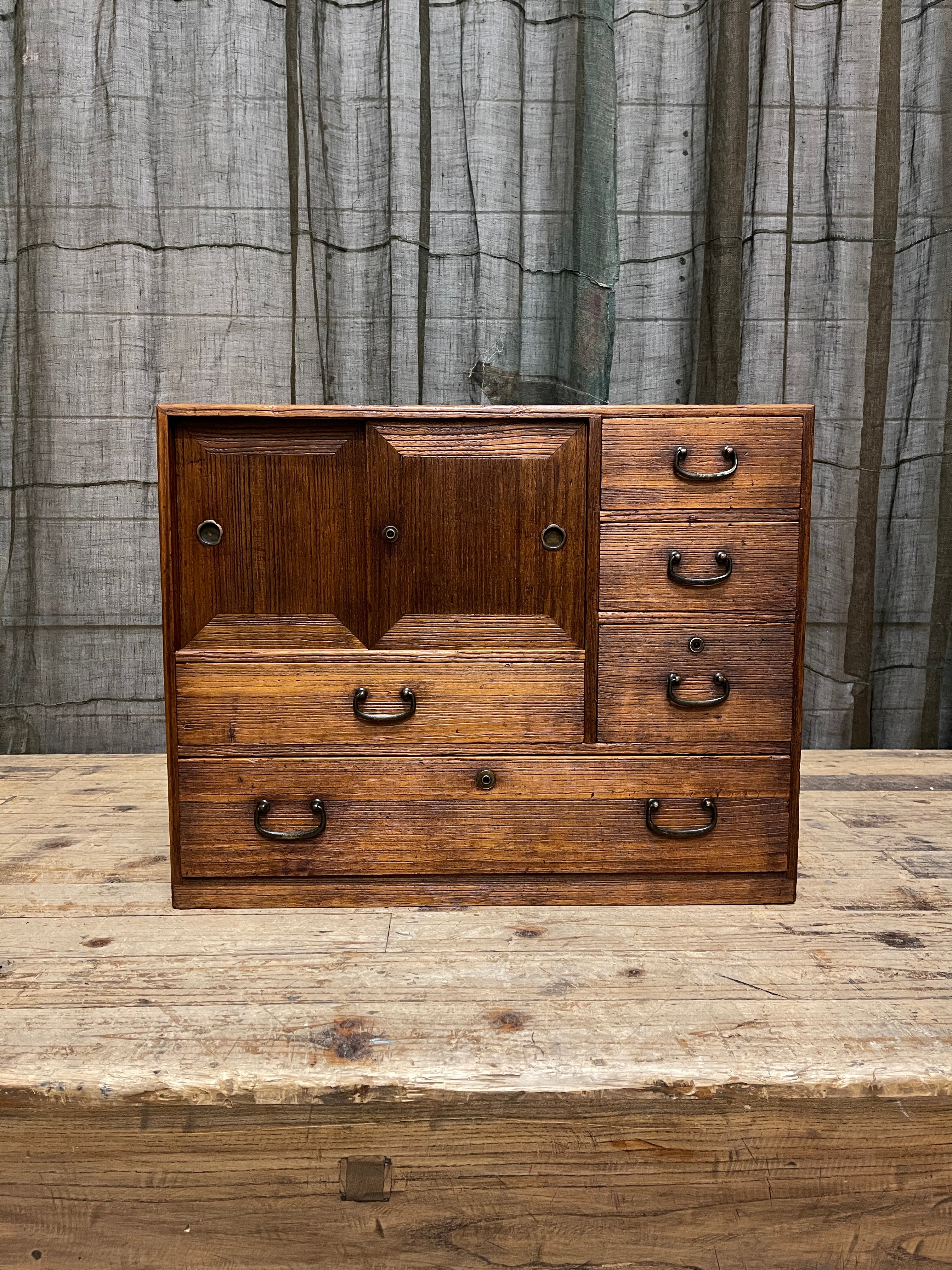 Ko Dansu, Japanese Side Cabinet - Paulownia | Showa