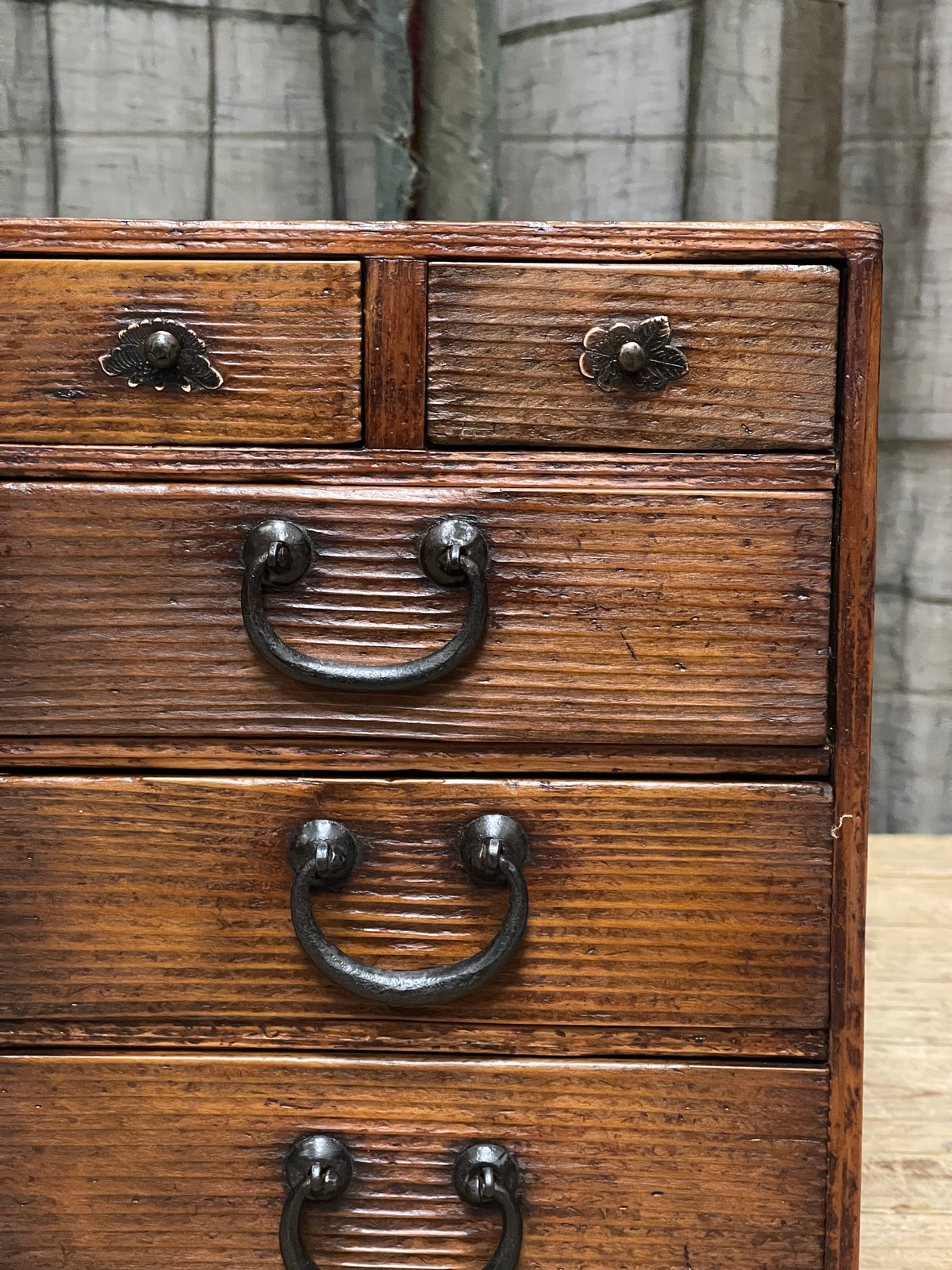 Vintage Japanese Document Drawers - Cypress | Meiji