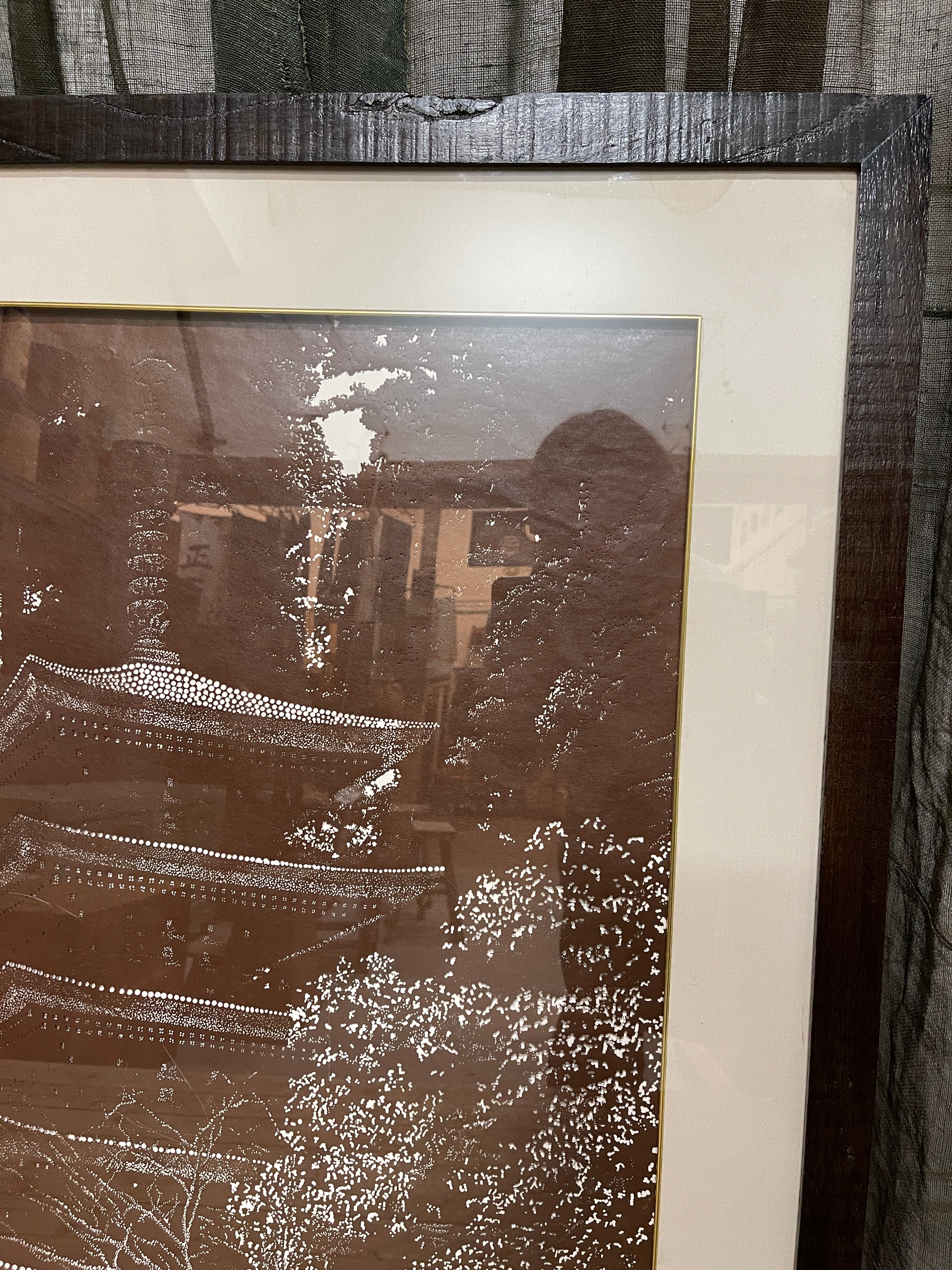 Japanese Traditional KIRIE, Papercutting - Framed