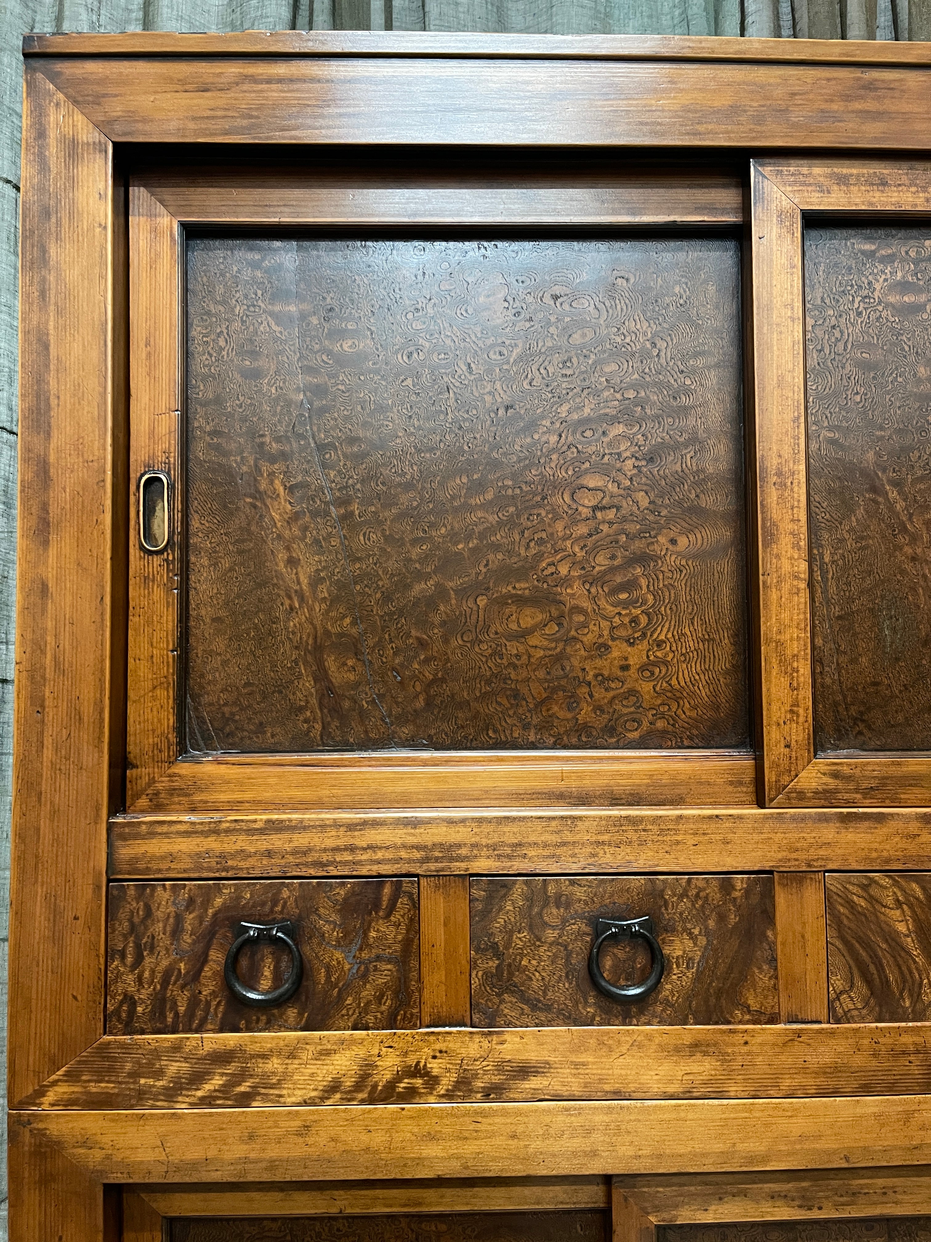 Japanese Mizuya, Kitchen Cabinet - Cedar, Cypress, Elm | Late Meiji