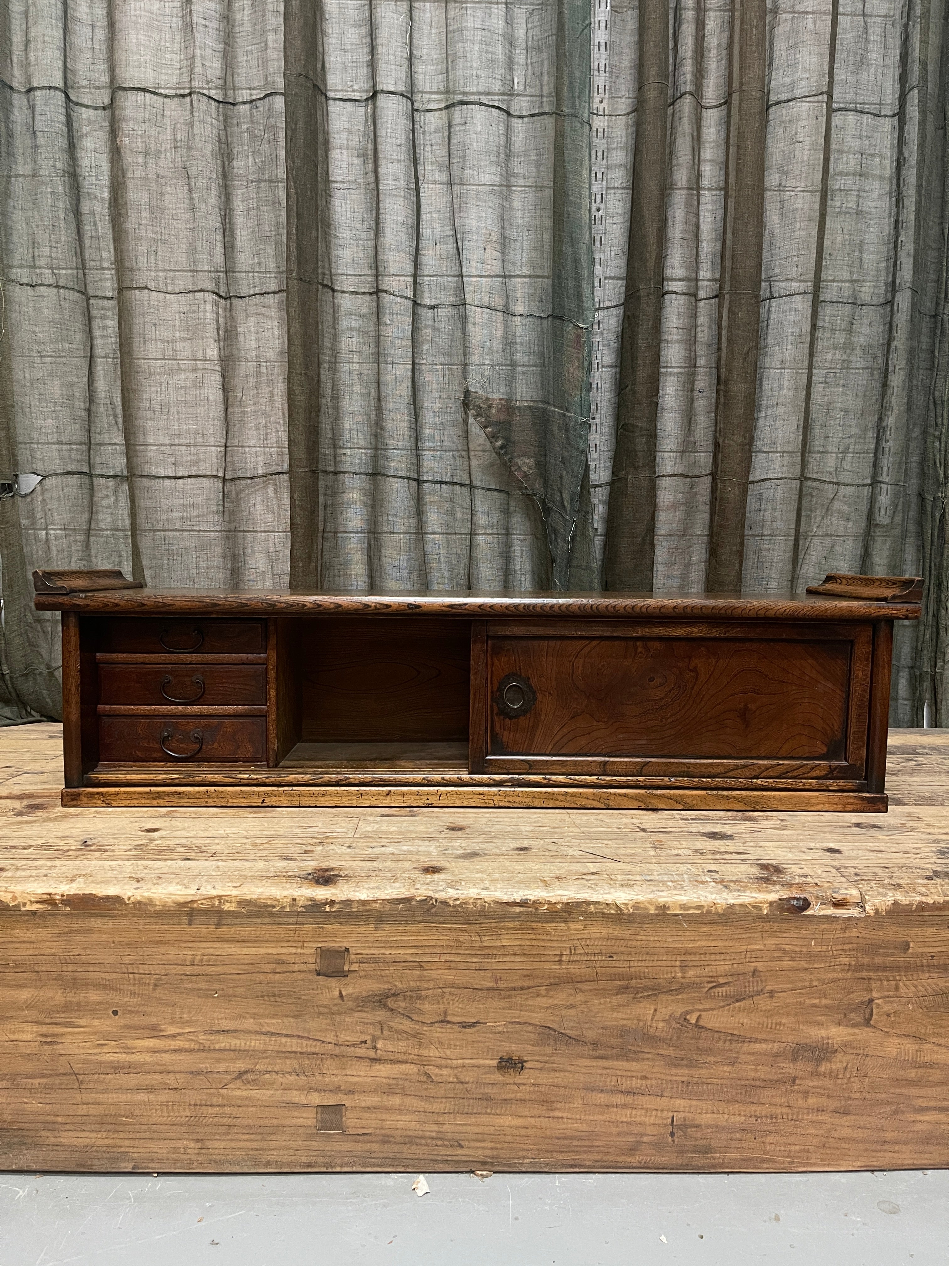 Japanese Low Chest - Elm | Meiji