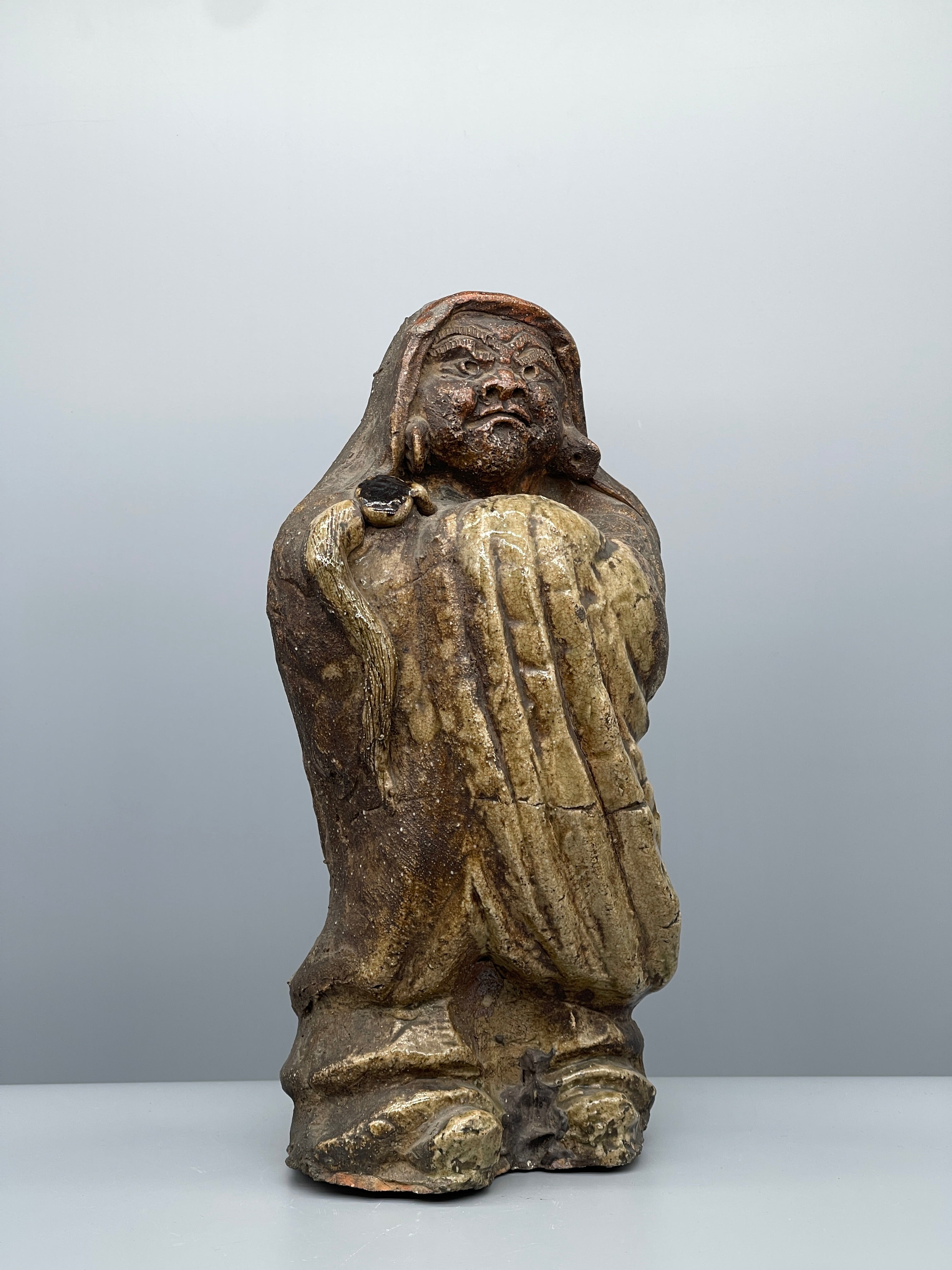 Vintage Hand-Crafted Japanese Daruma statue, Earthenware