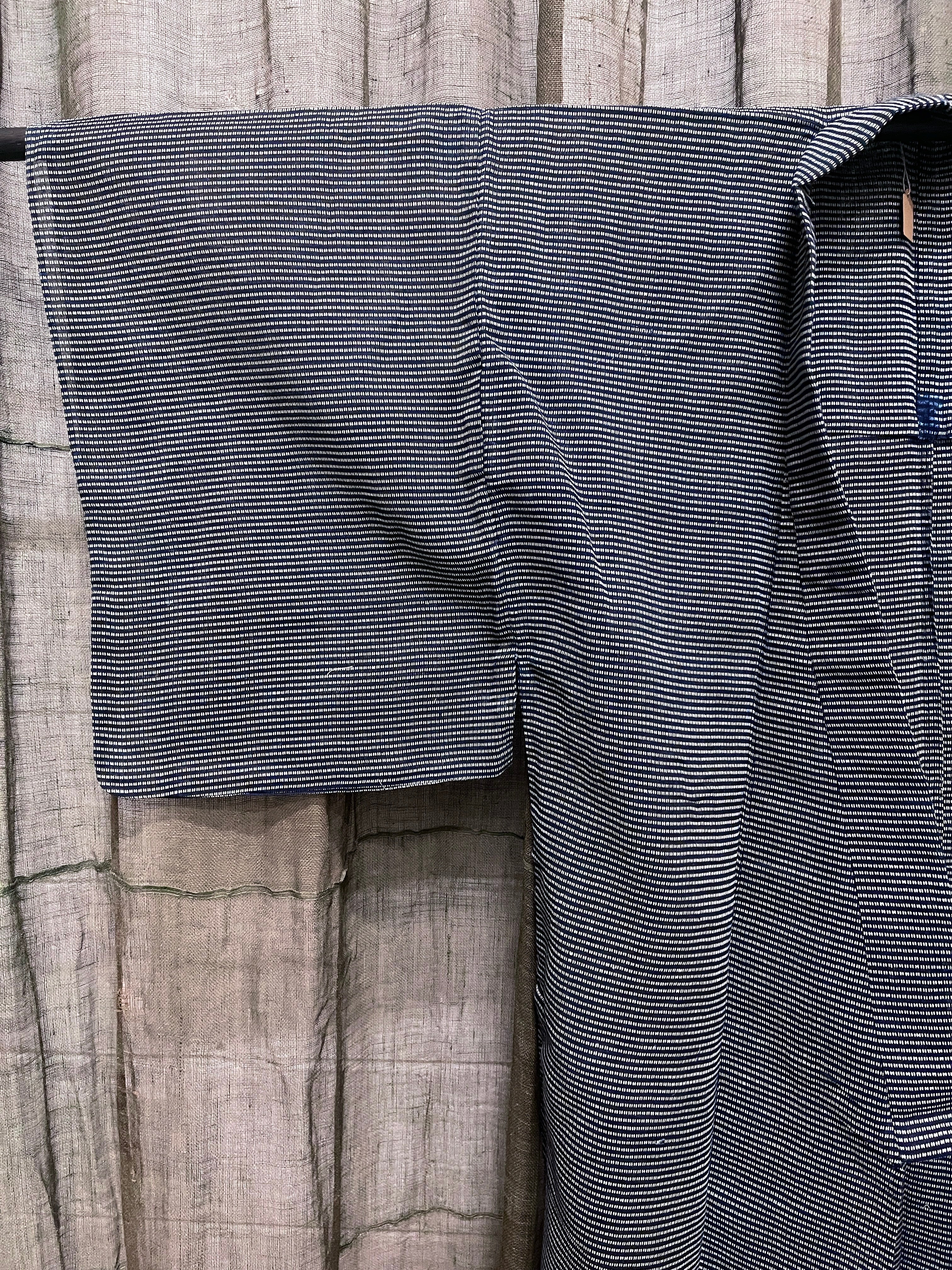 Vintage Japanese Summer Kimono | Hemp, Indigo