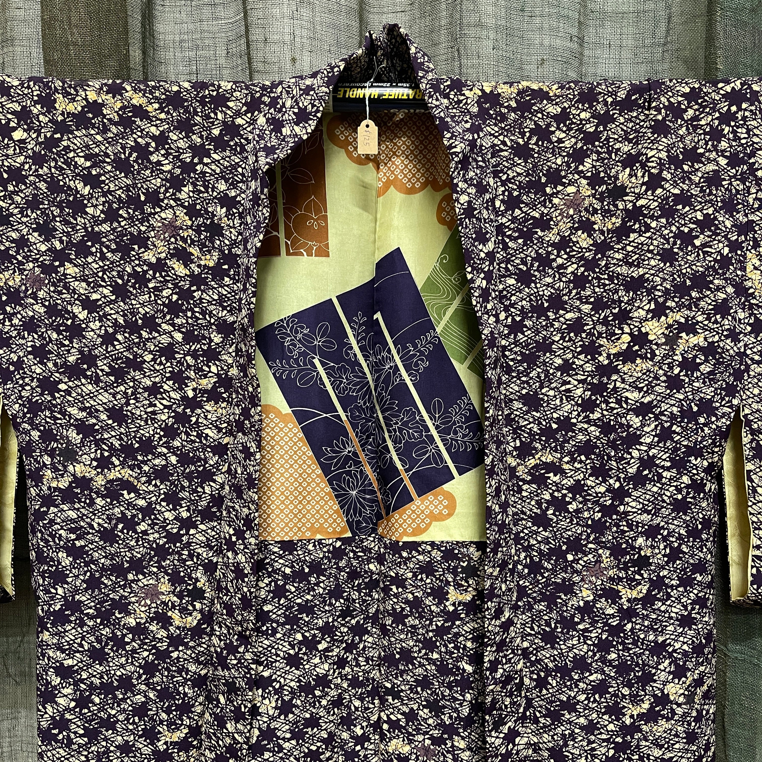 Japanese Haori-Kimono Jacket - Dark Purple