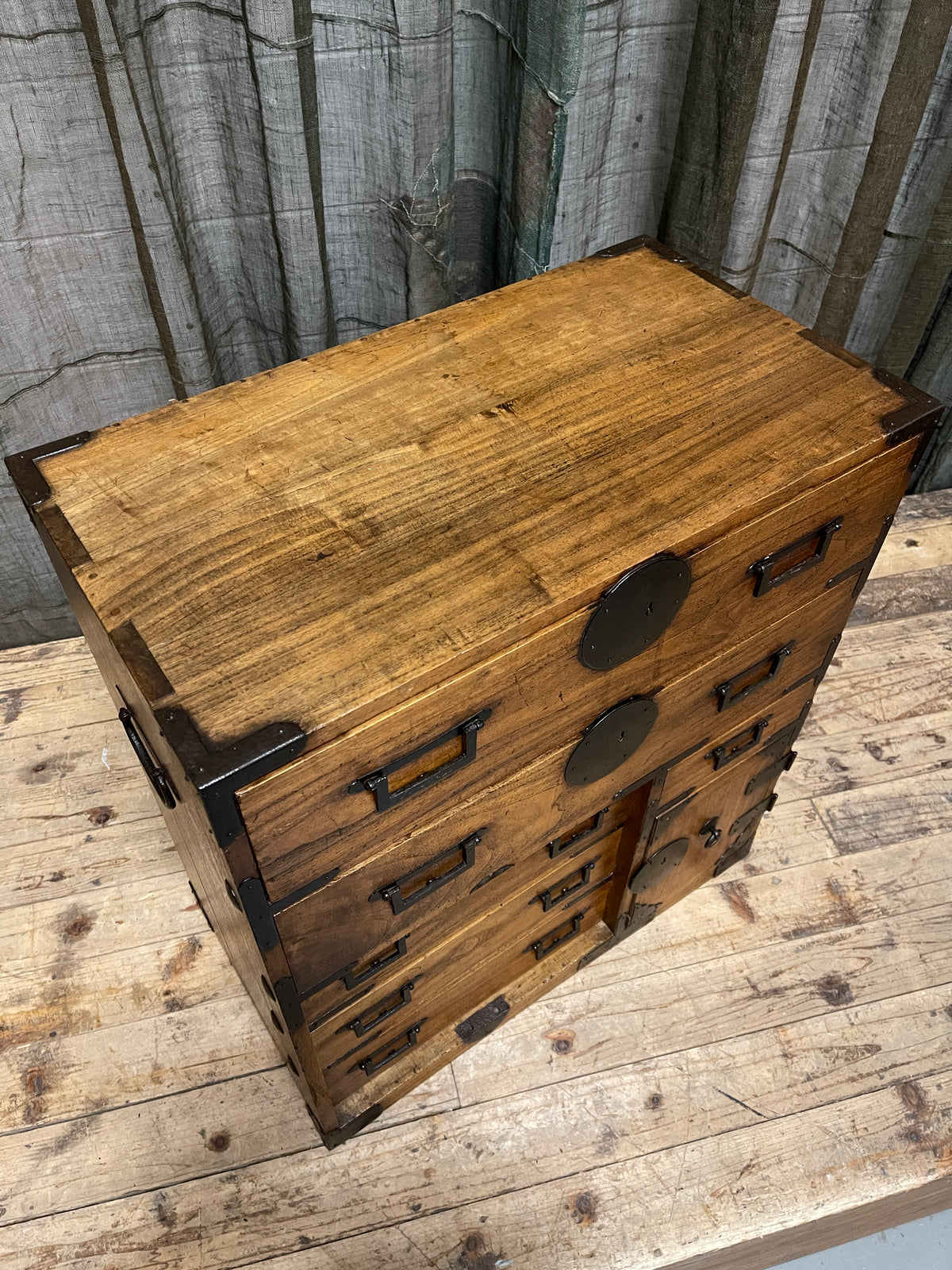 Ko Dansu, Japanese Side Cabinet - Paulownia | Meiji