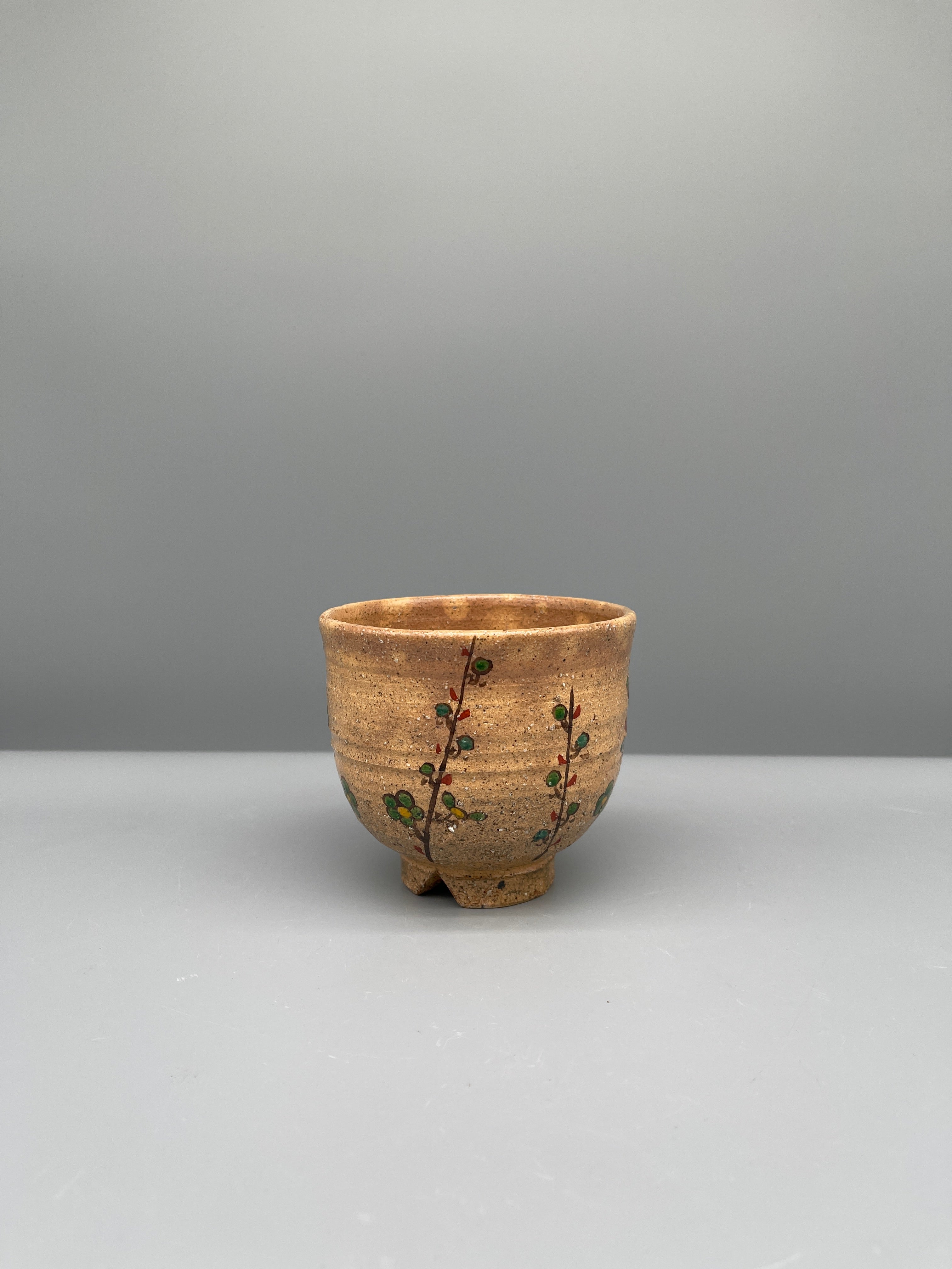Vintage Japanese Ash Glaze Matcha Bowl, Chawan