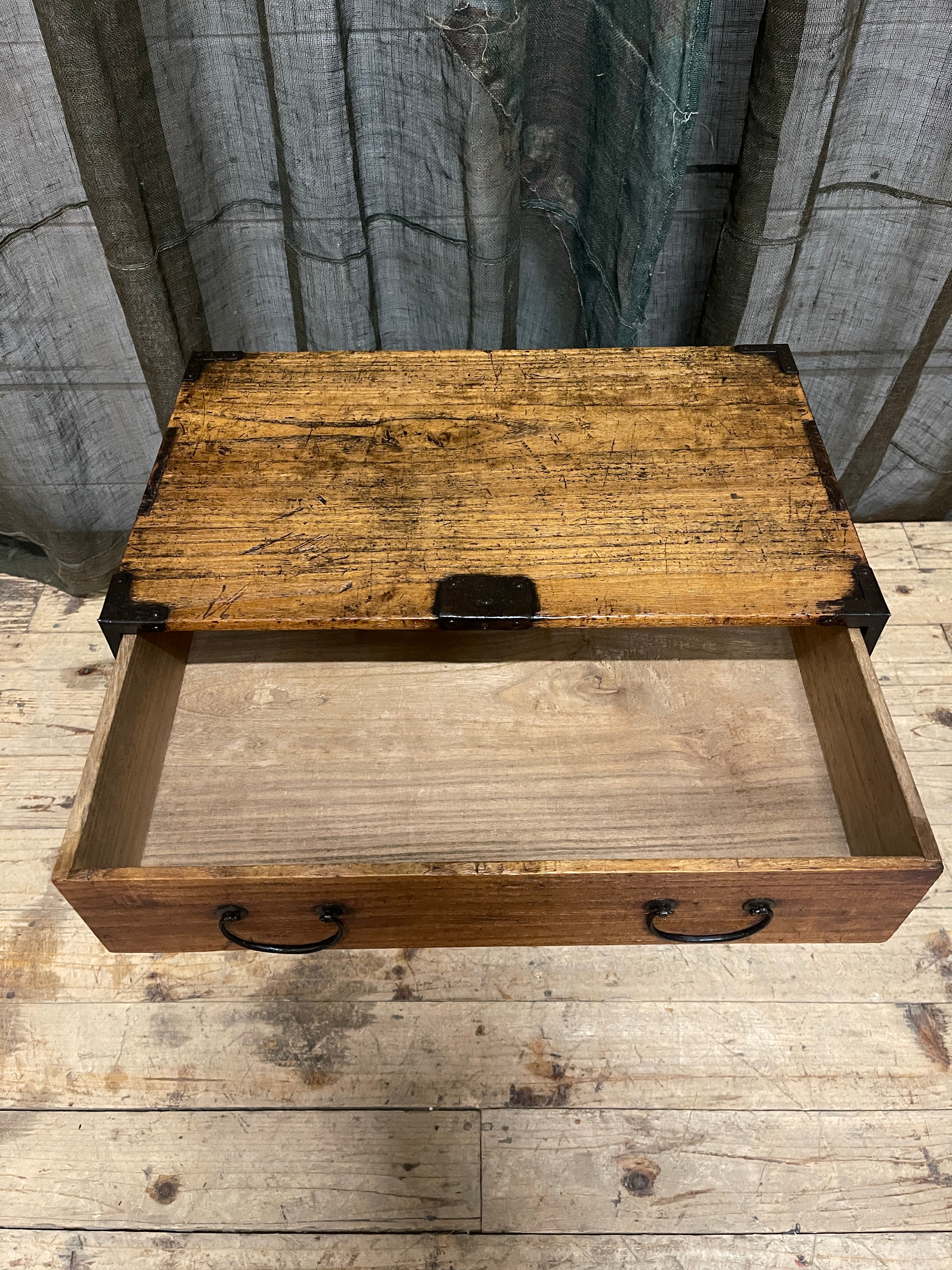 Antique Japanese Ko Dansu Side Cabinet - Paulownia | Meiji