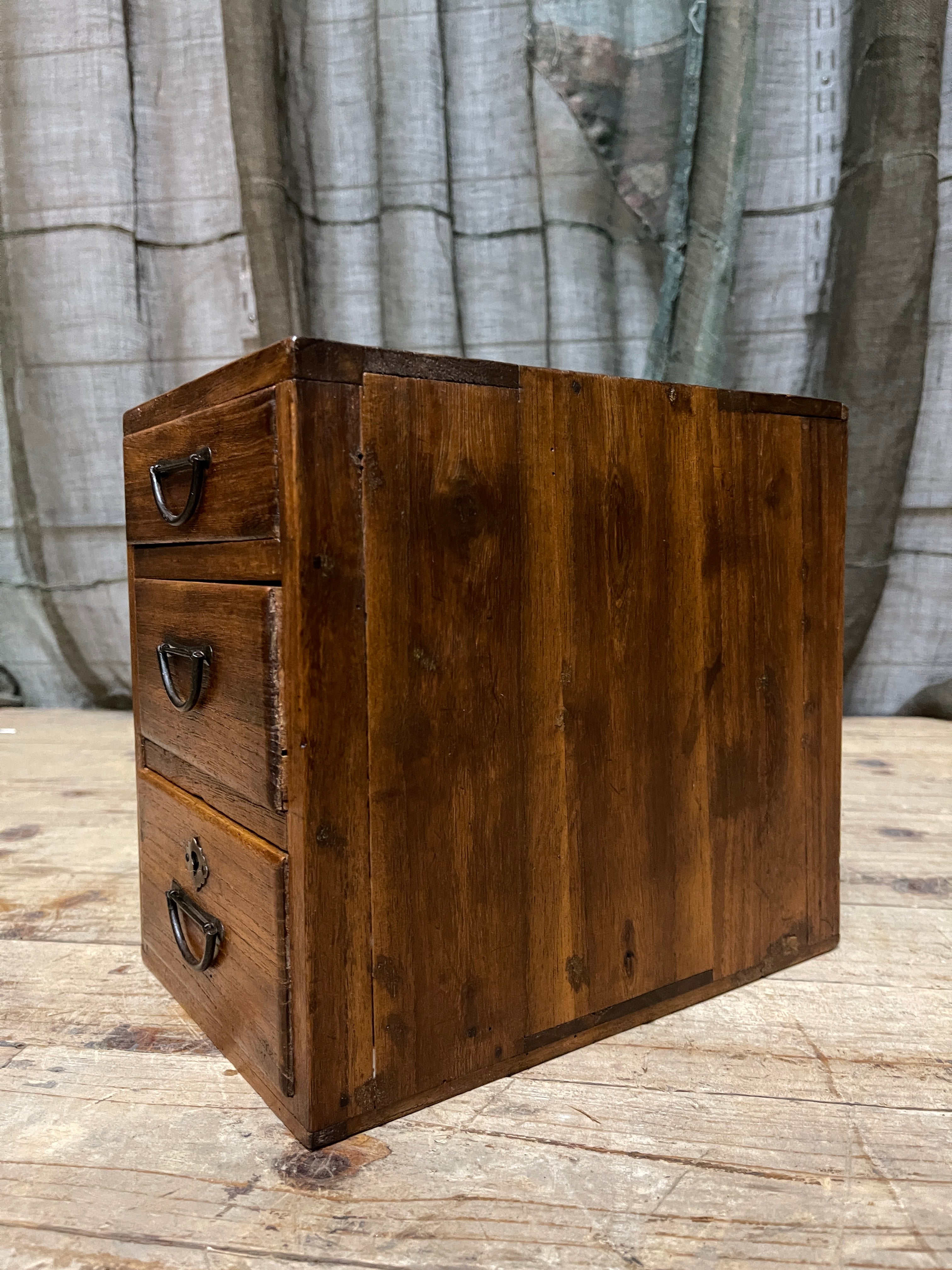 Japanese 3 Drawer Document Box - Paulownia | 1930's