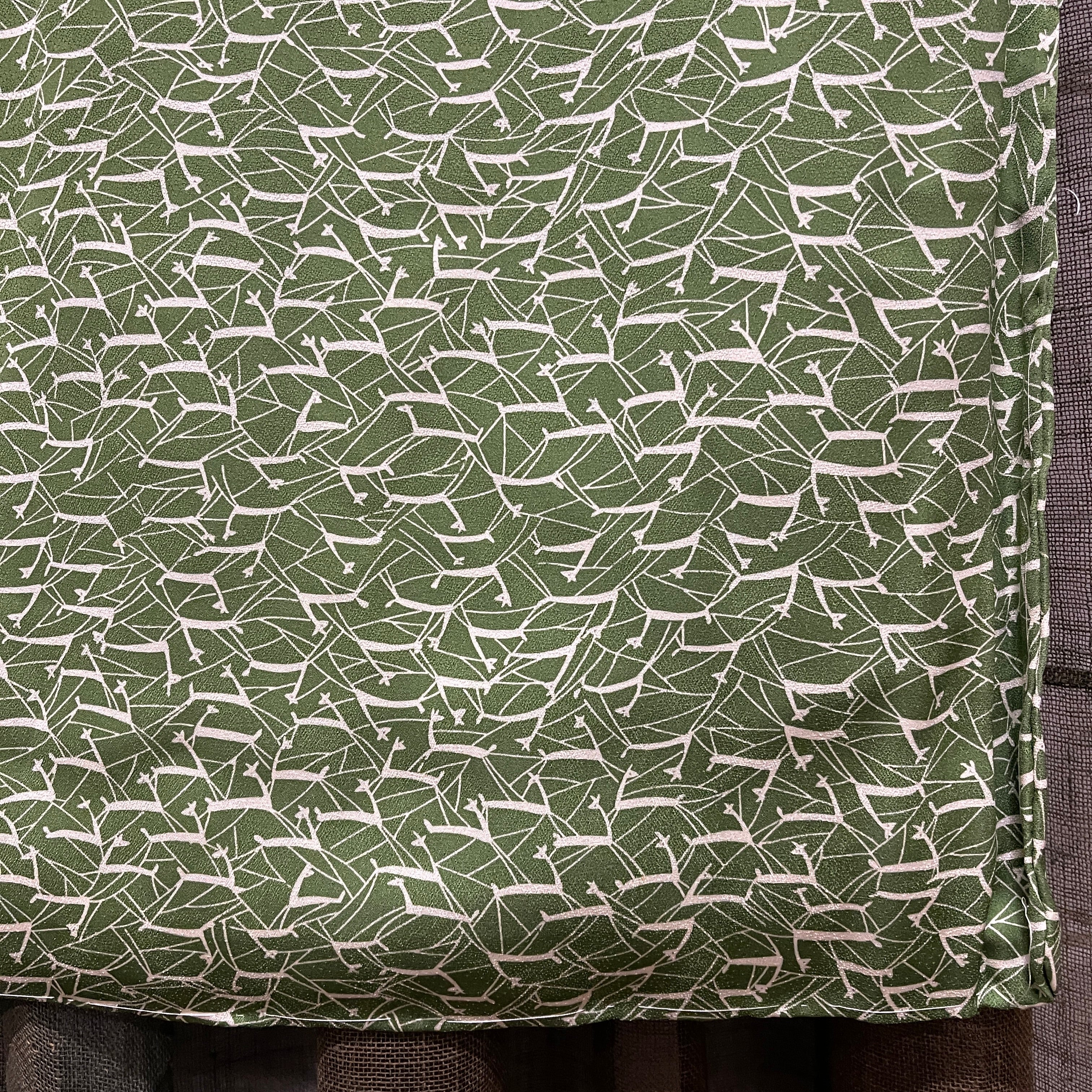 Vintage Japanese Silk Kimono | Pine Needle Pattern