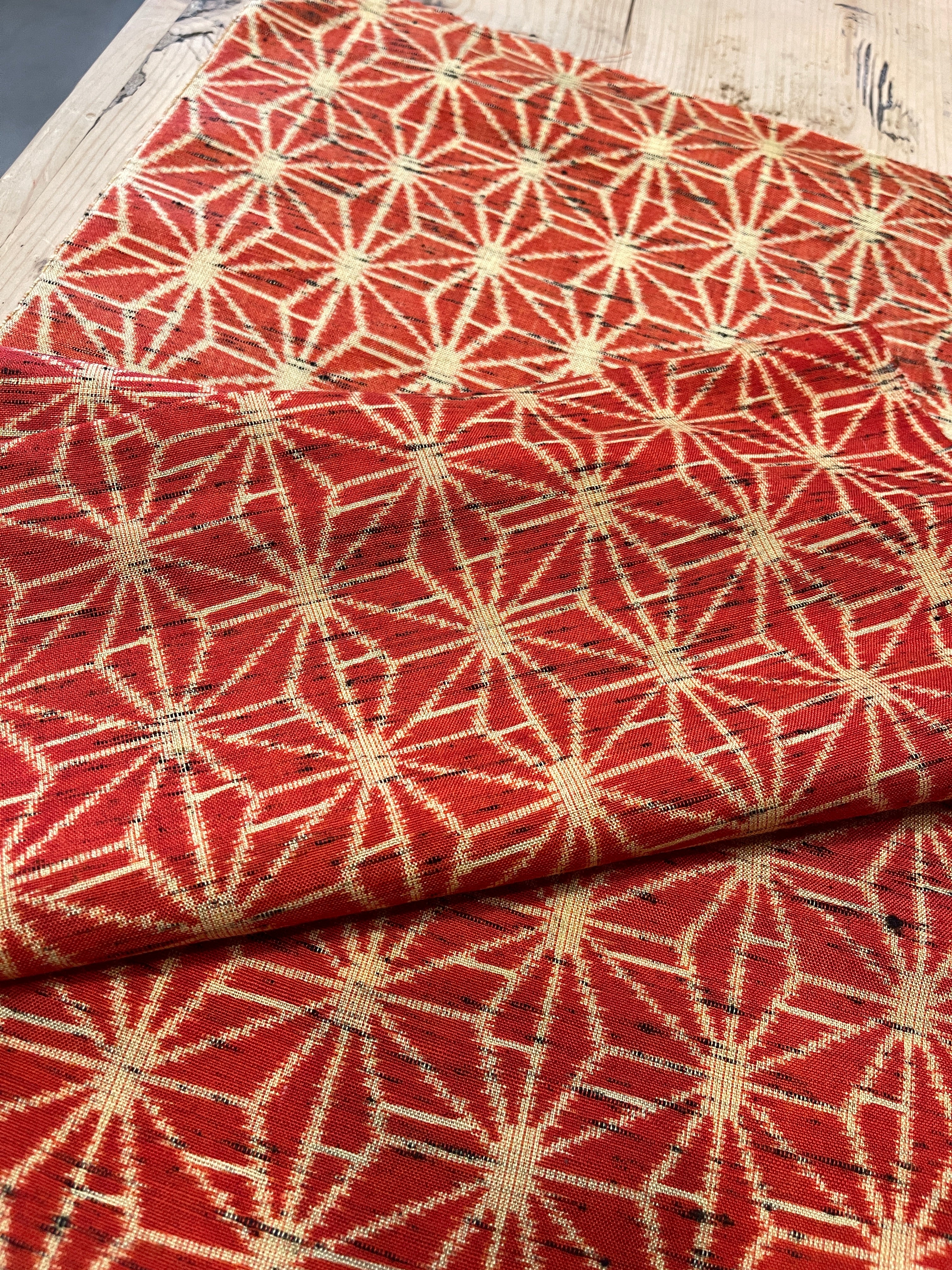 Japanese Wool Fabric Asanoha