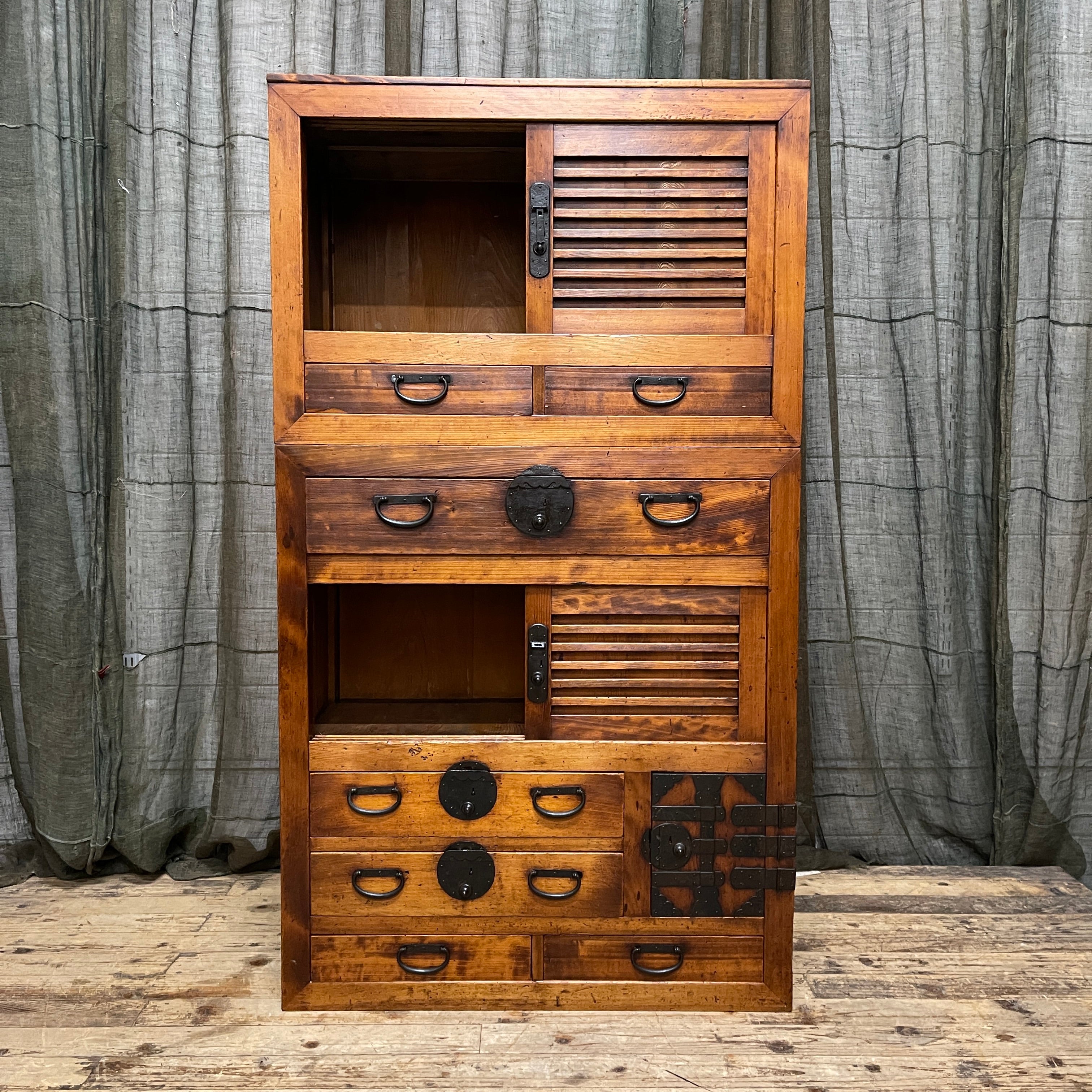 Japanese Choba Dansu, Merchant’s Chest – Cedar & Cypress | Meiji