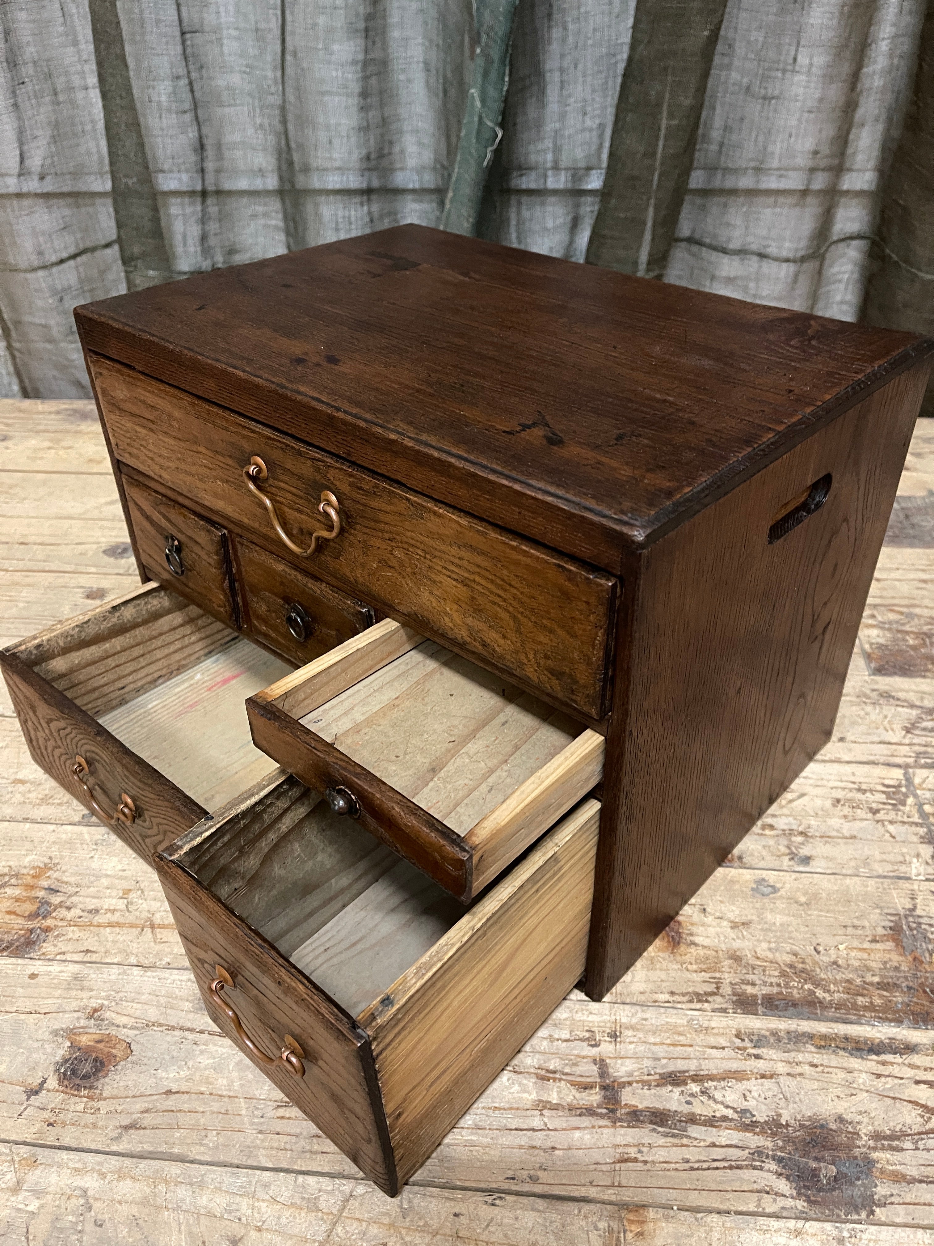 Japanese Make Up Chest - Elm | 1920's