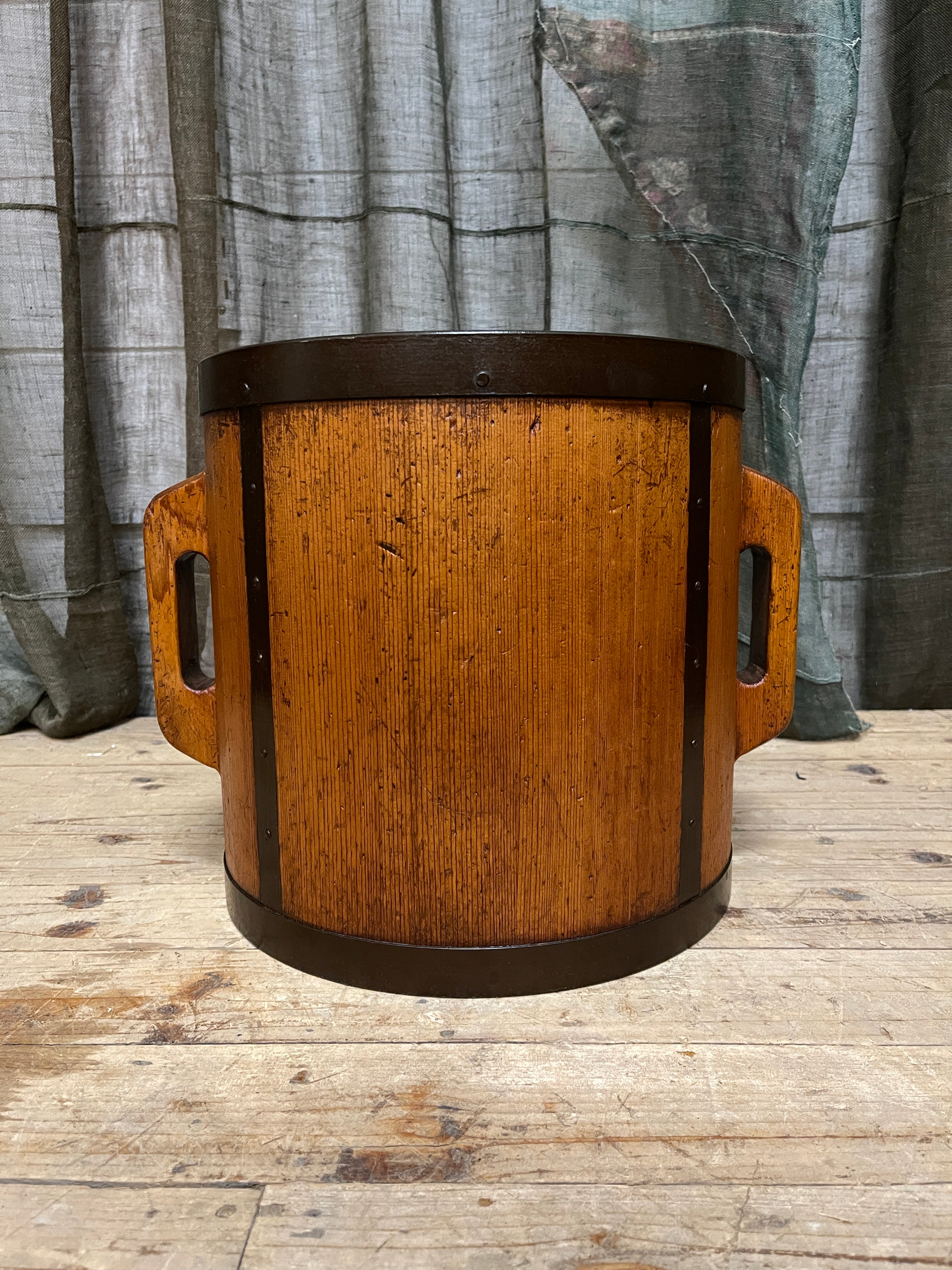 Tomasu, Antique Japanese Rice Measure Bucket
