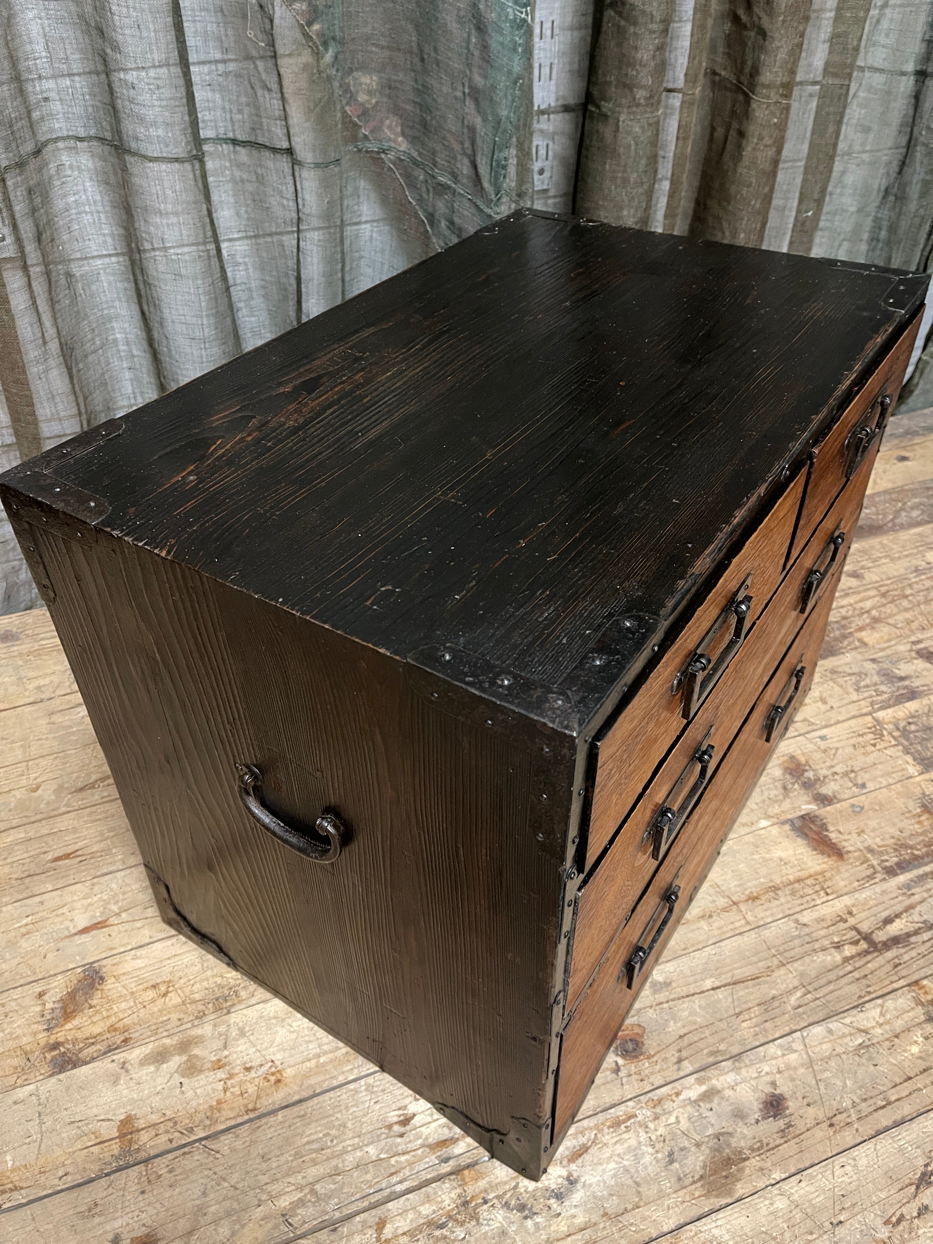 Japanese 4 Drawer Chest - Cedar & Paulownia | Meiji