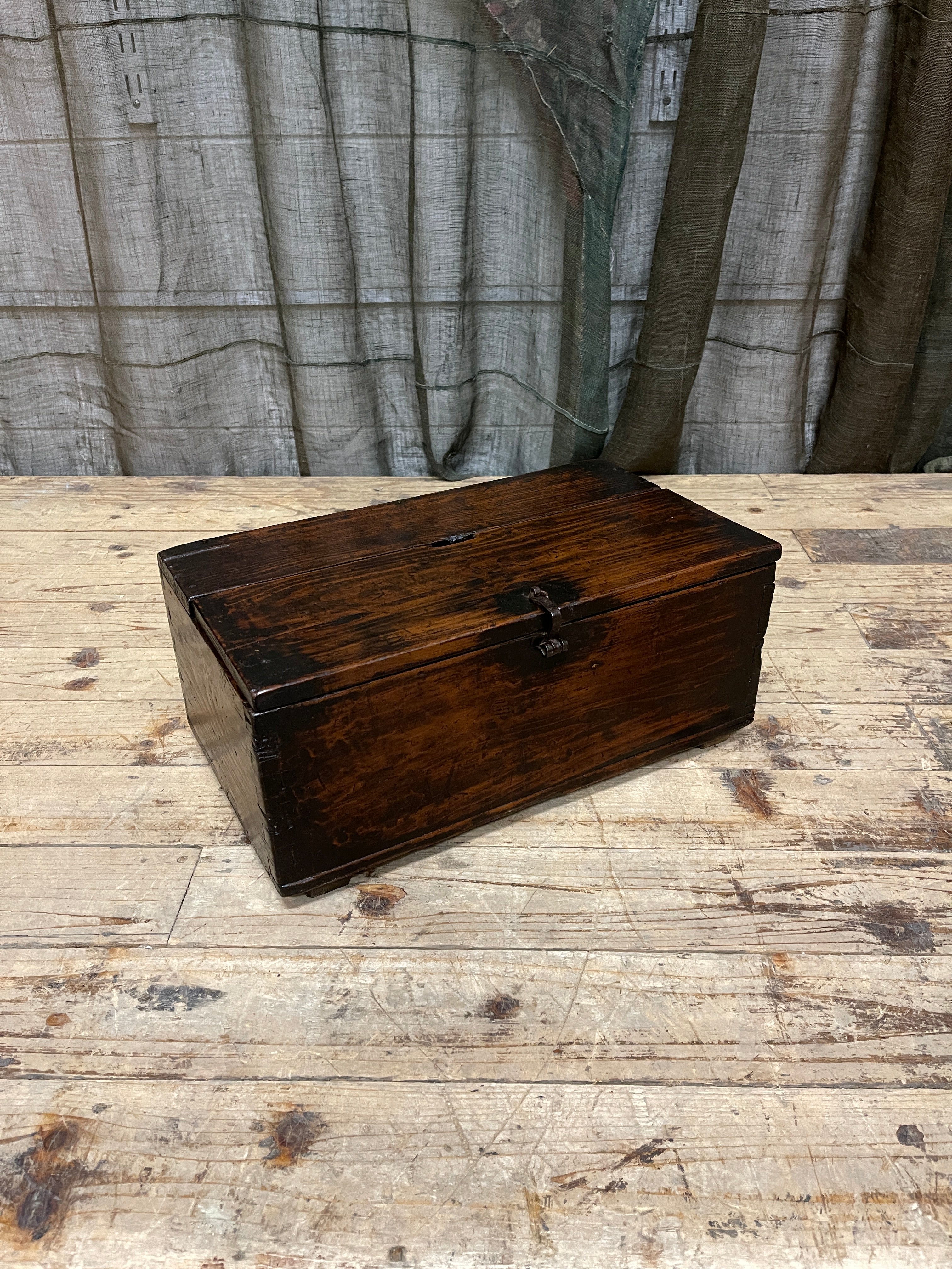 Japanese Zeni Bako, Coin Box - Cypress